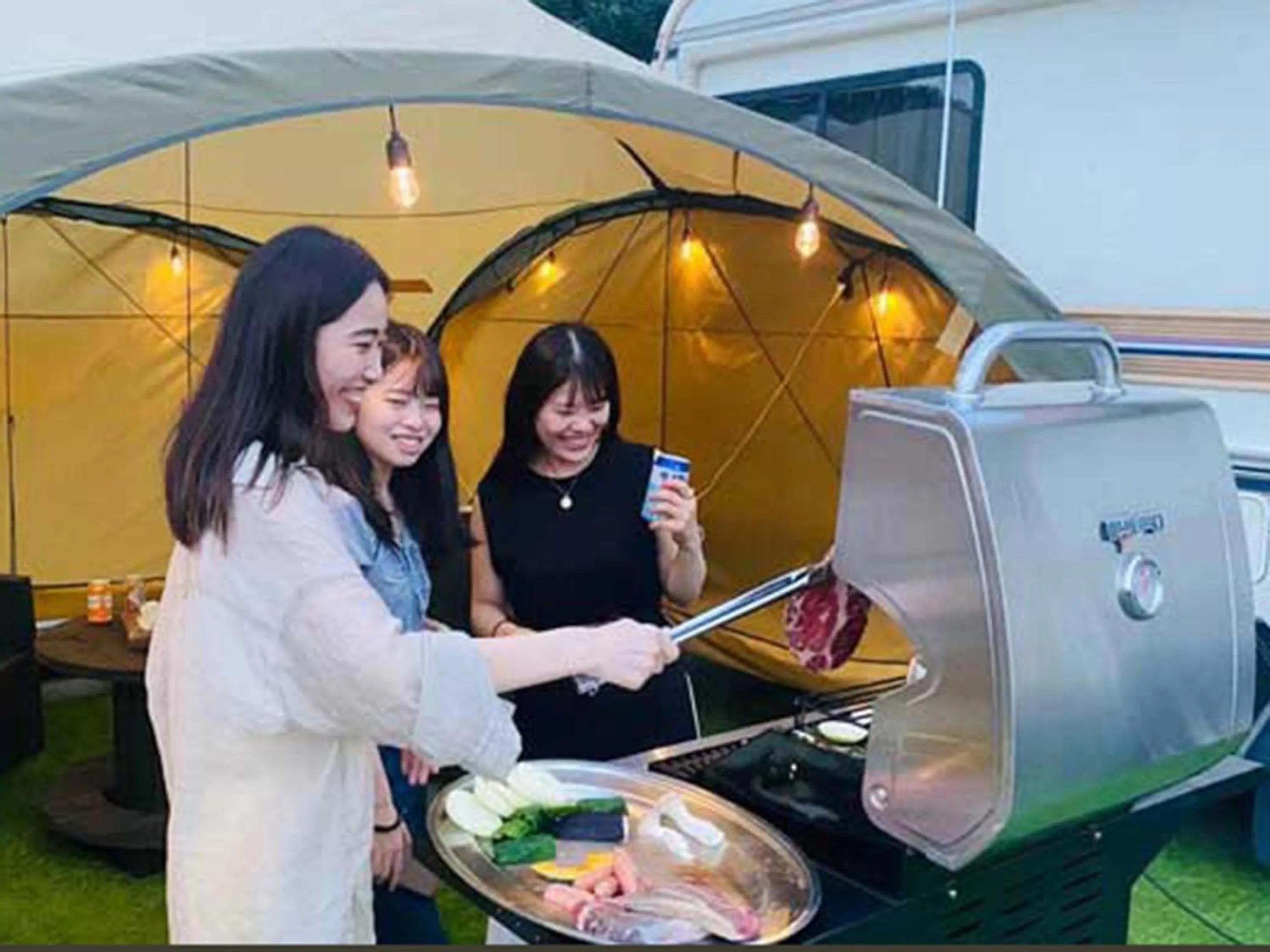 BBQ facilities in Osaka Hokko Marina HULL