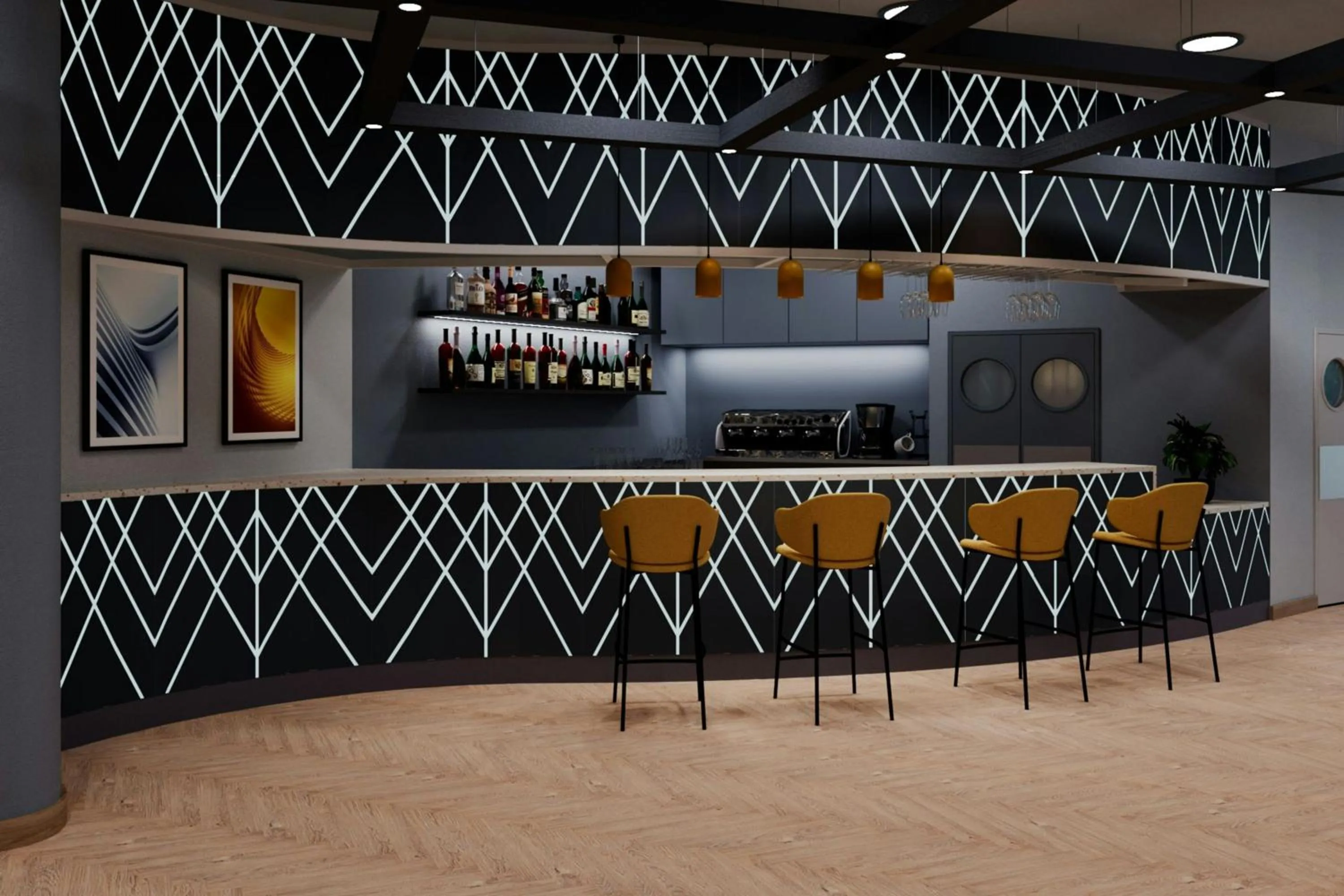 Lounge or bar in Four Points Flex by Sheraton Bologna Airport