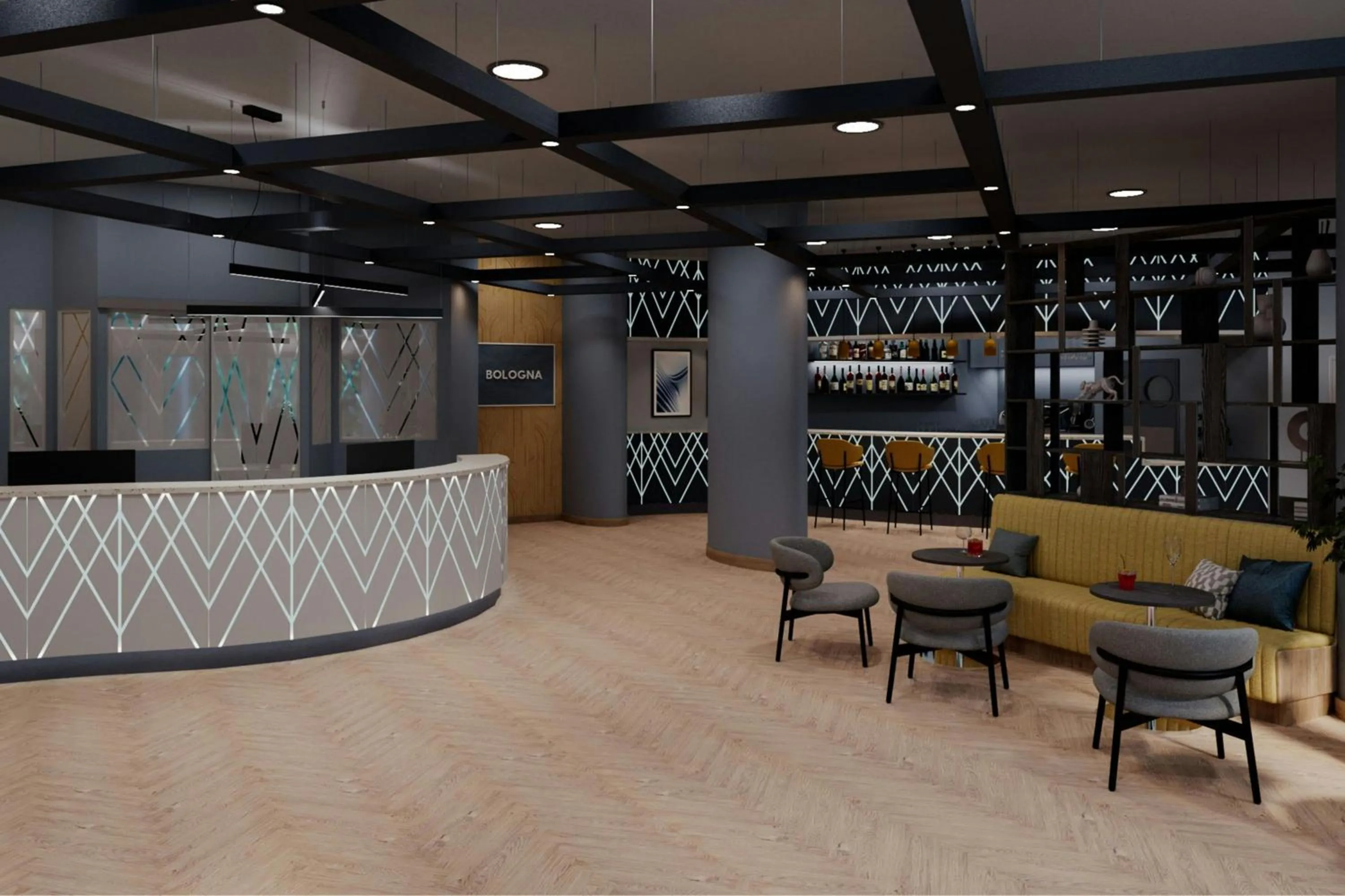 Lobby or reception in Four Points Flex by Sheraton Bologna Airport