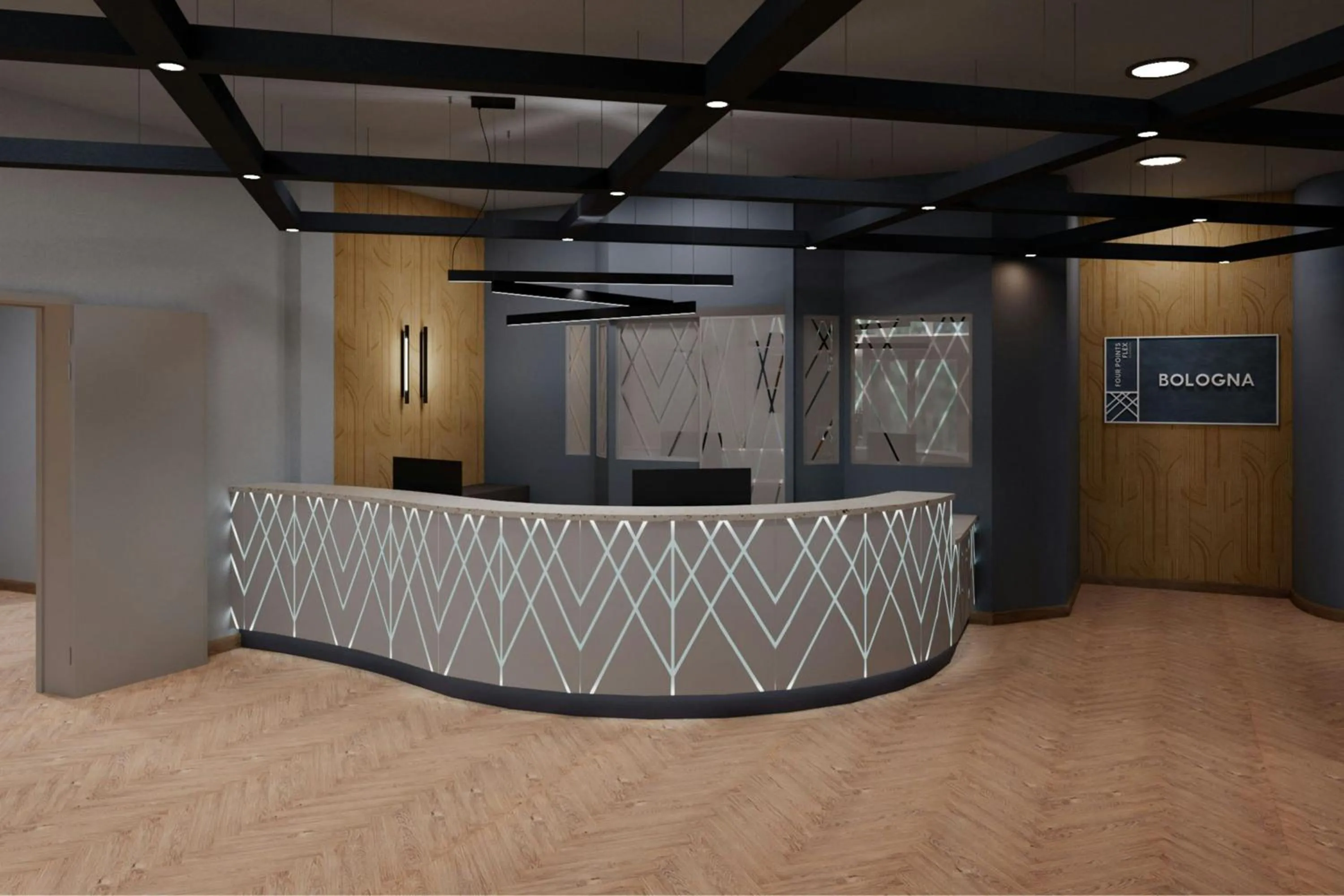 Lobby or reception in Four Points Flex by Sheraton Bologna Airport
