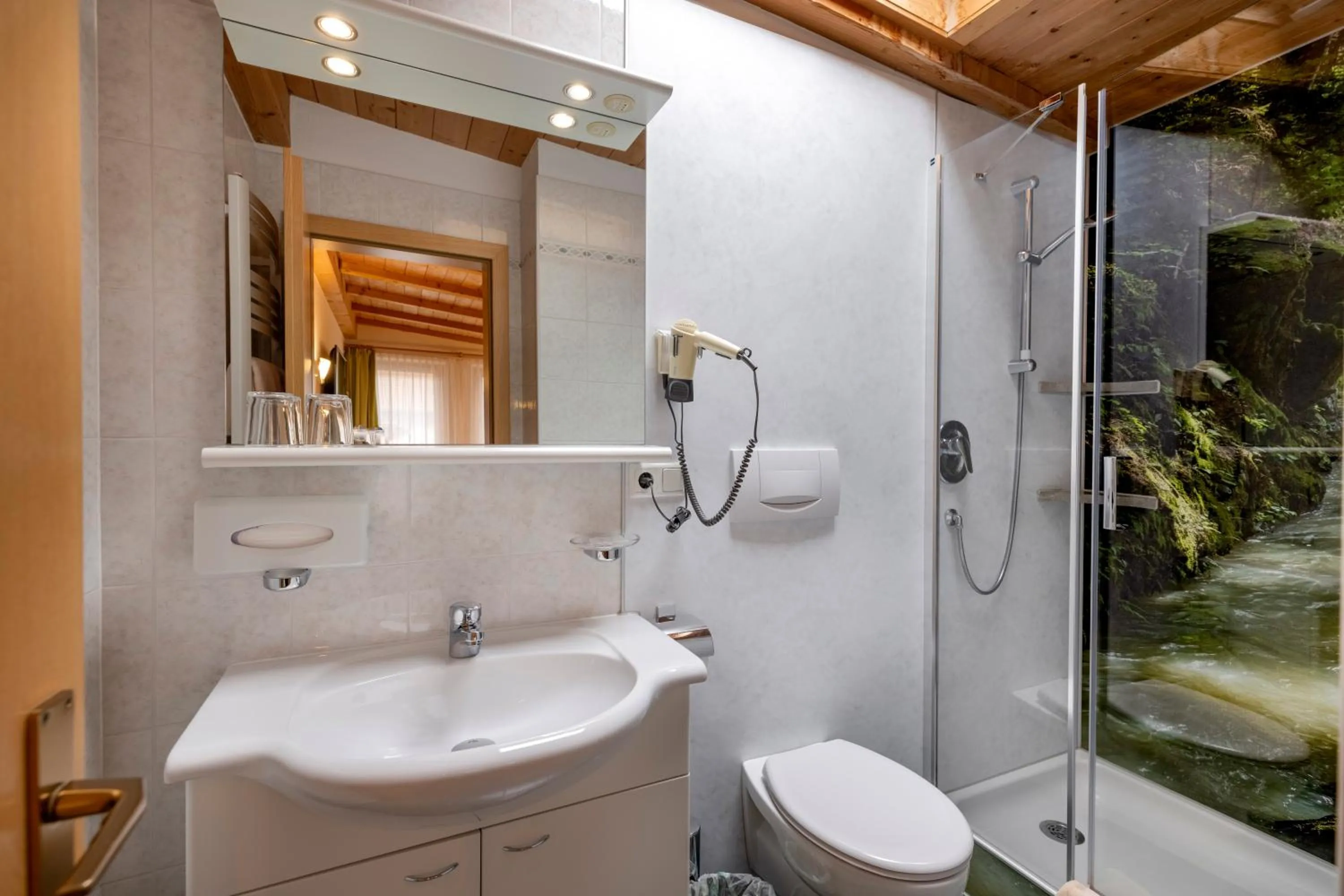 Shower in Pension Florian