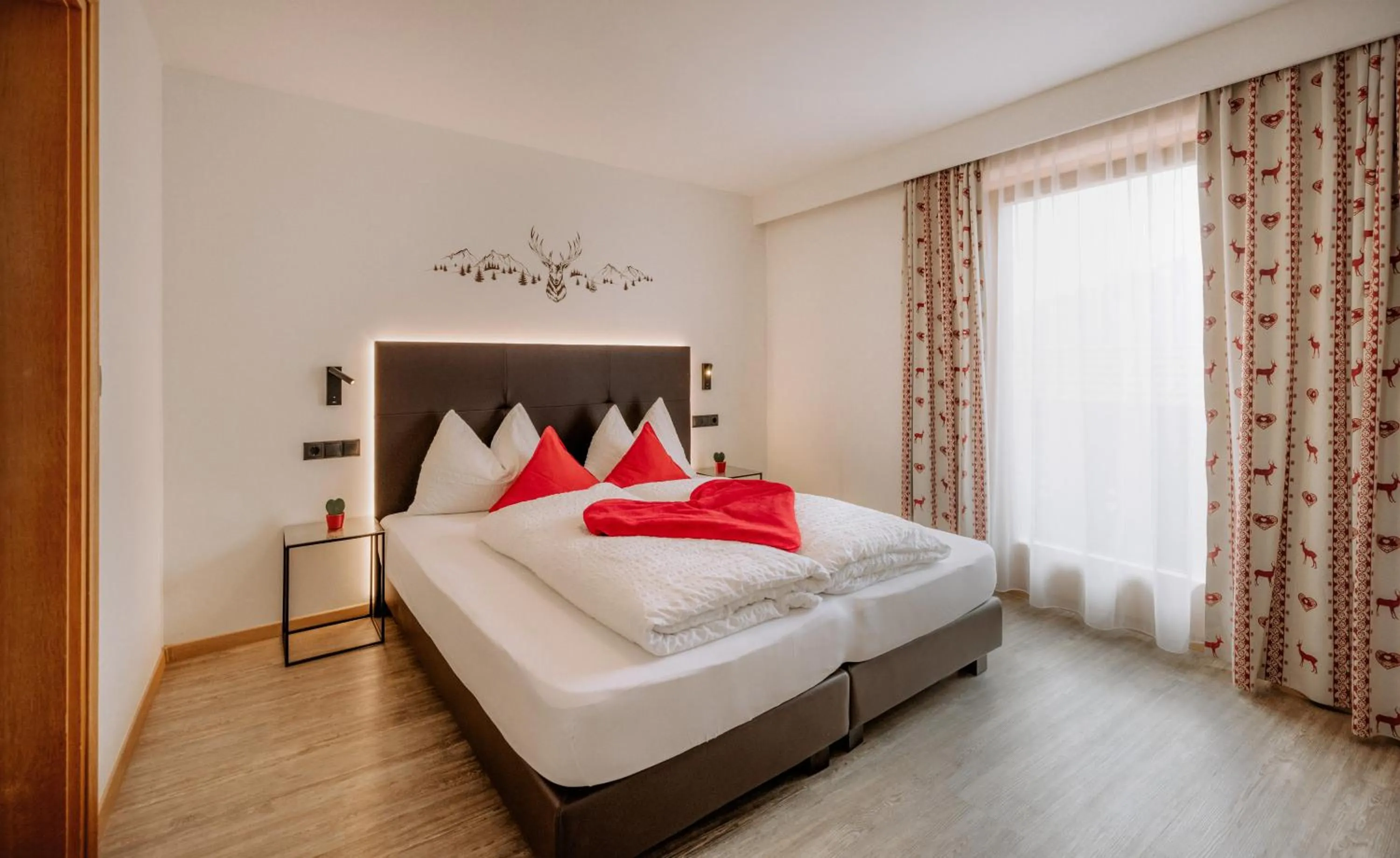 Bedroom, Bed in Pension Florian