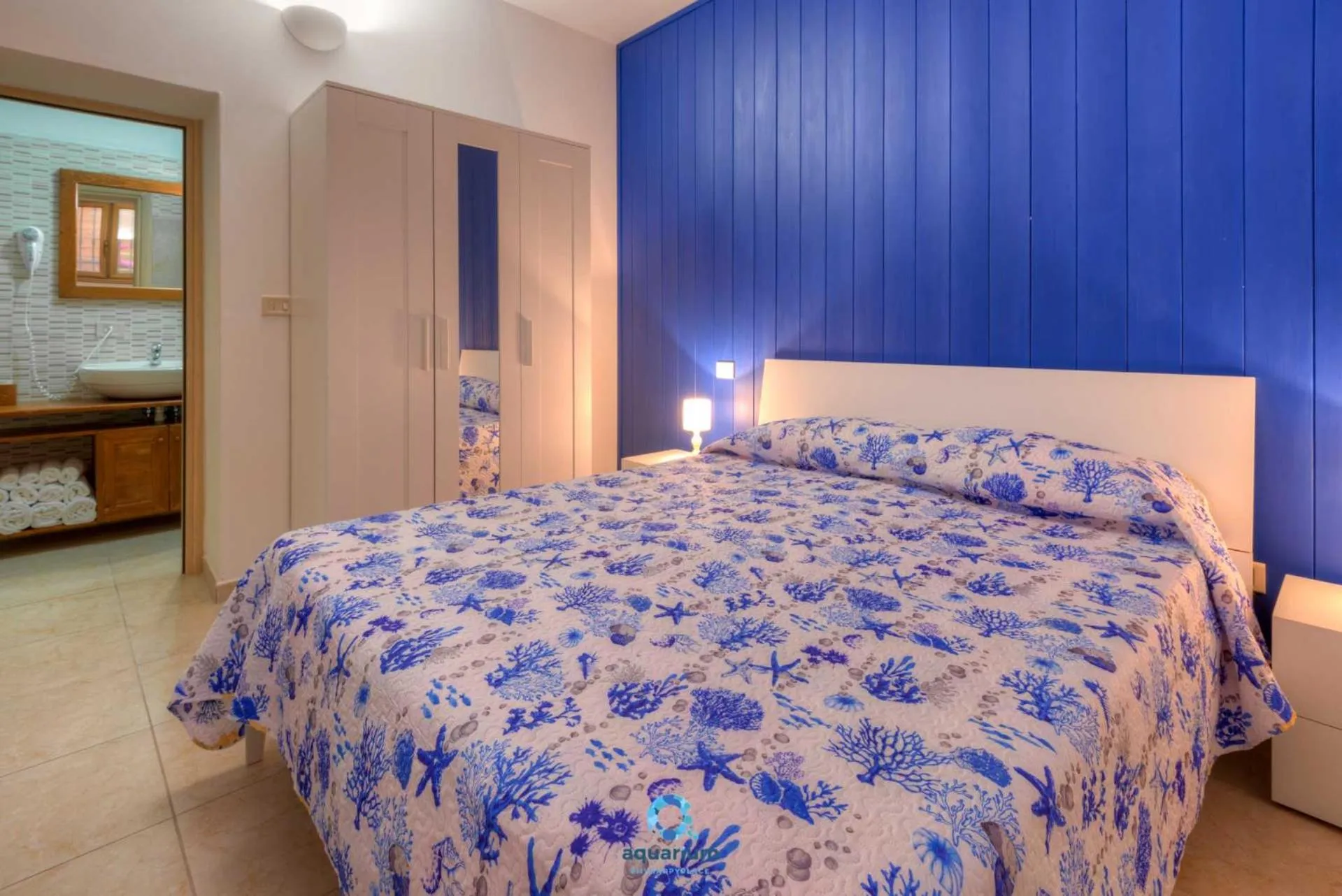 Bedroom, Bed in Aquarium Residence