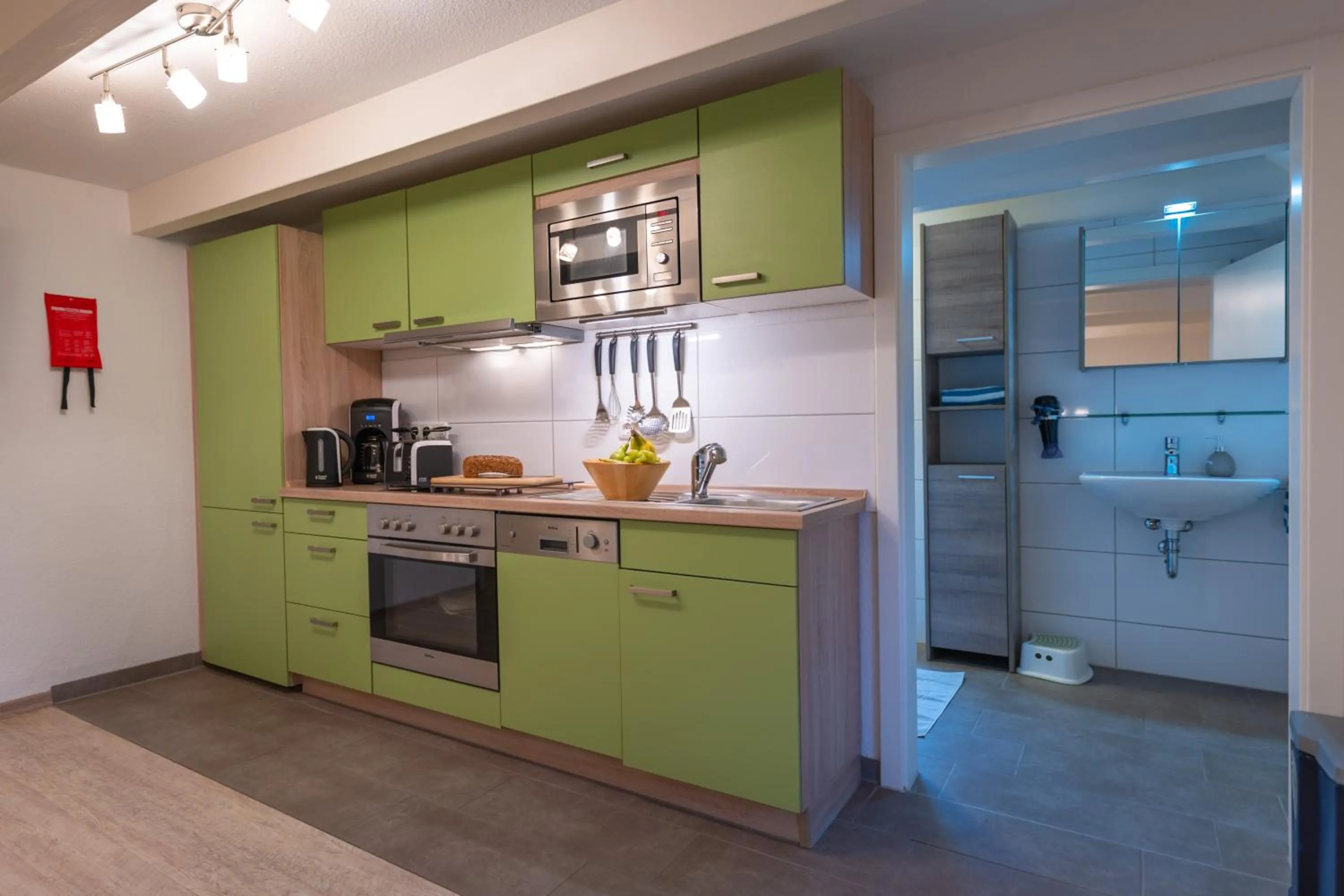 Kitchen or kitchenette in Alpaka - & Ferienhof Neukämper