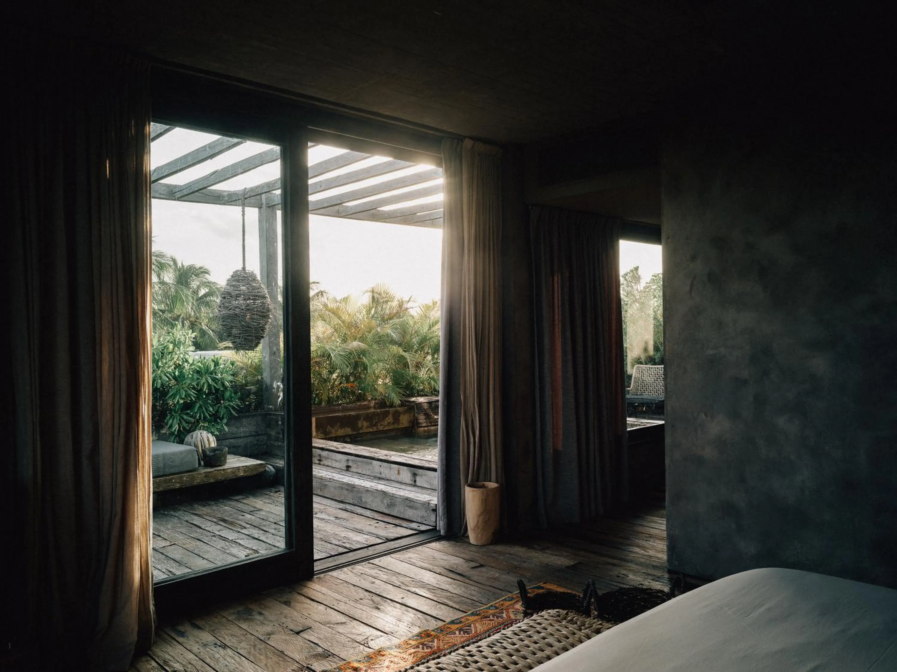 Balcony/Terrace, Bed in Nômade Temple Tulum