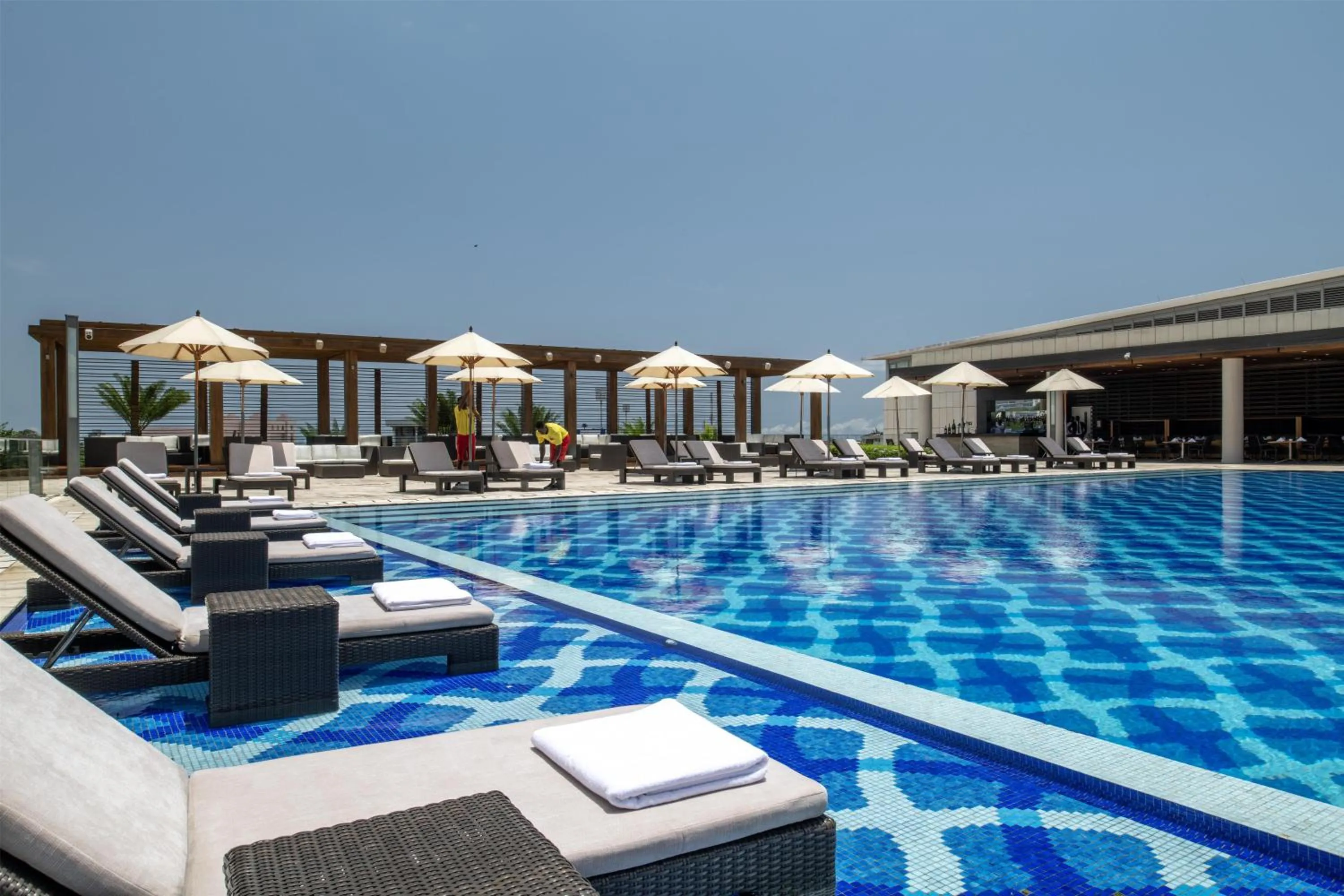 Pool view in Kempinski Hotel Gold Coast City