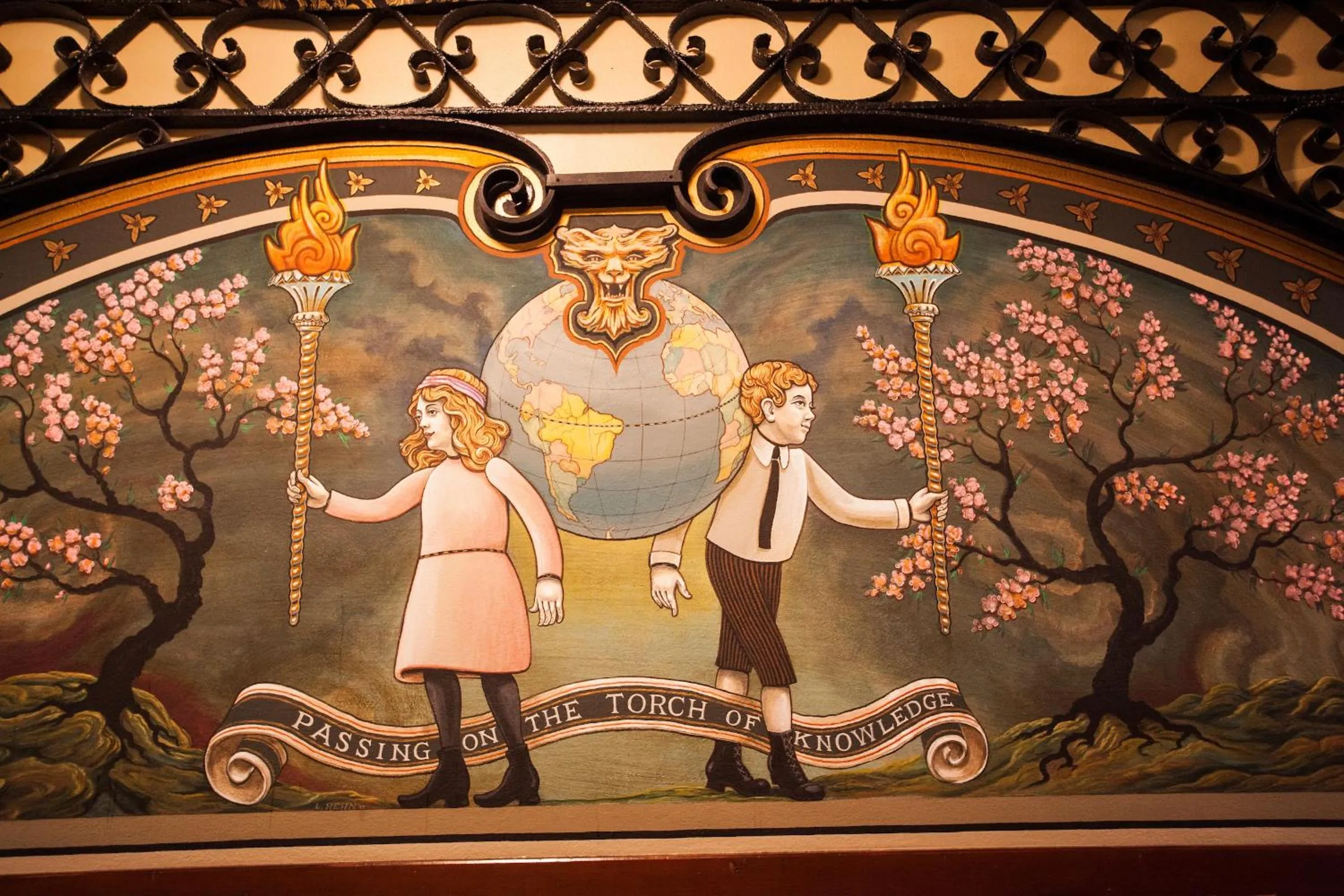 Decorative detail in McMenamins Kennedy School