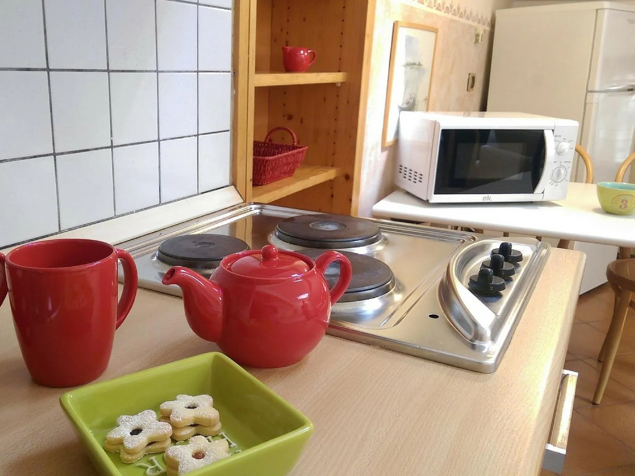 Kitchen or kitchenette in Manci Apartments by Hotel America