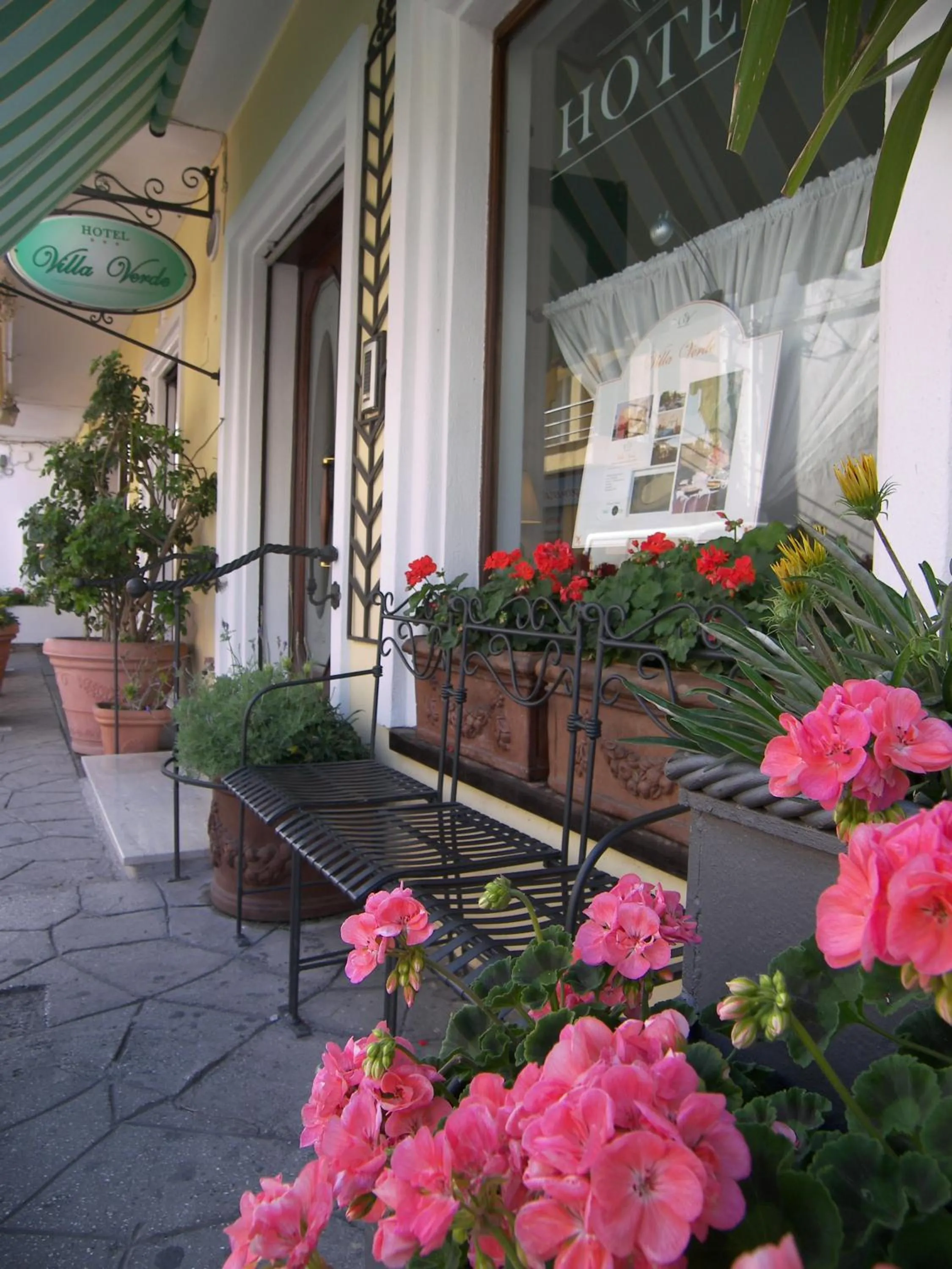 Patio in Hotel Villa Verde