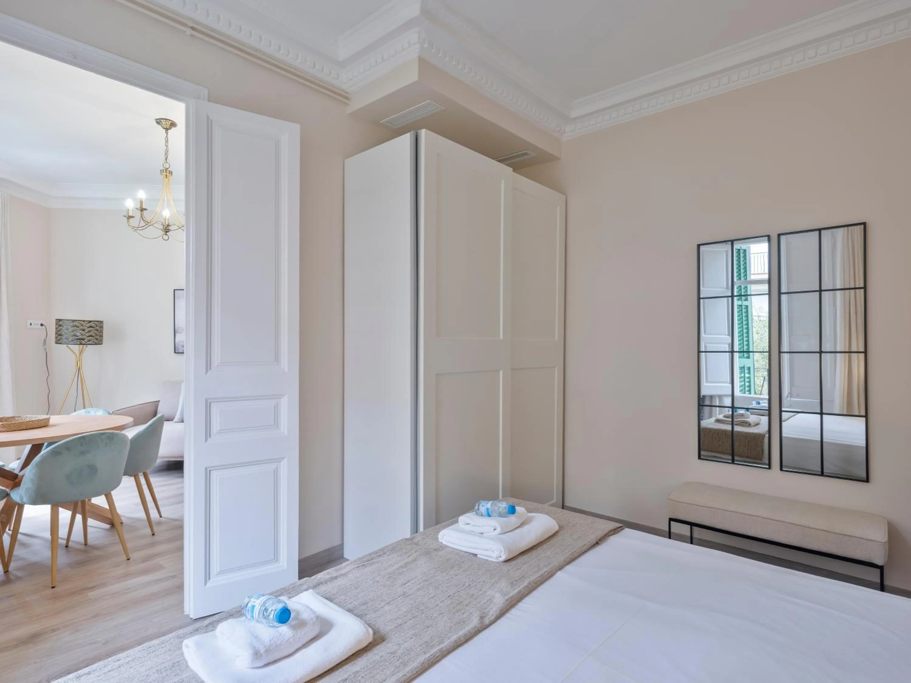 Bedroom, Bed in Numa I Caja Apartments