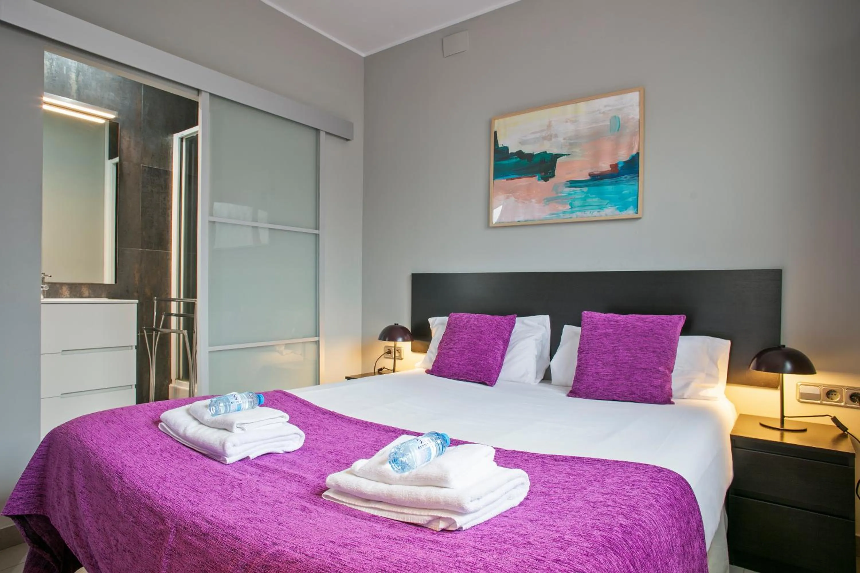 Bedroom, Bed in Numa I Caja Apartments