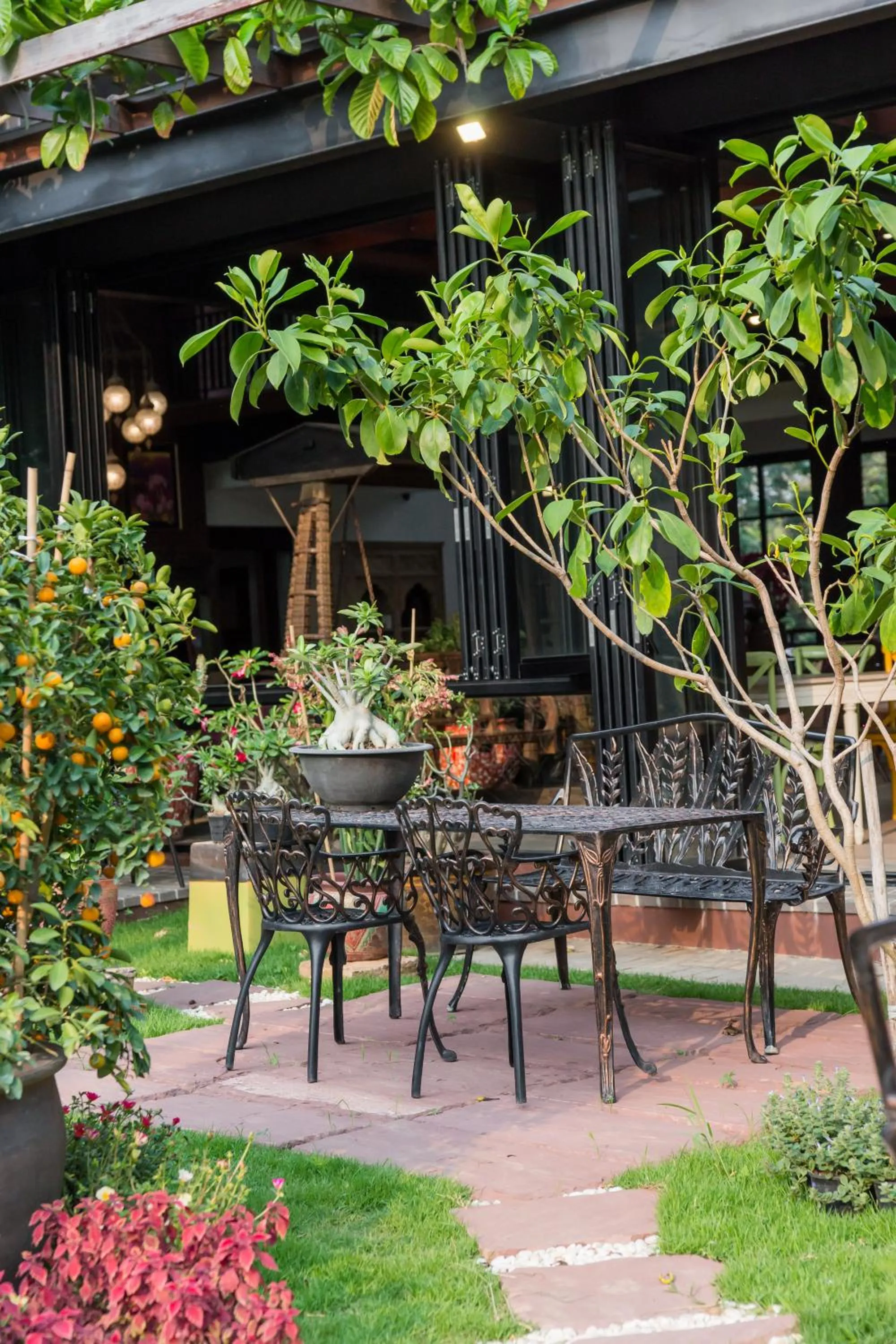 Patio in Rain Tree Khao Yai Hotel