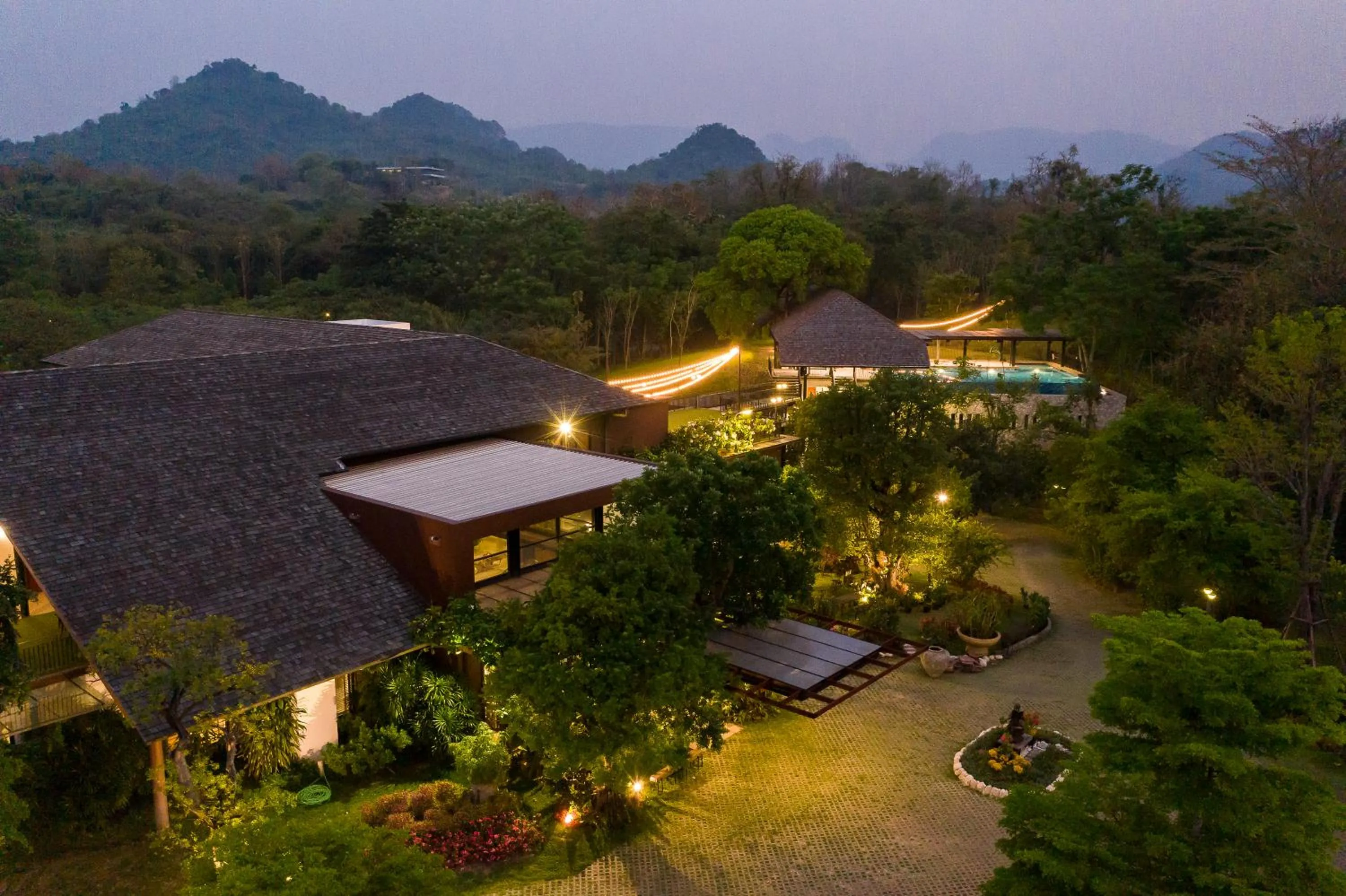 Bird's eye view in Rain Tree Khao Yai Hotel