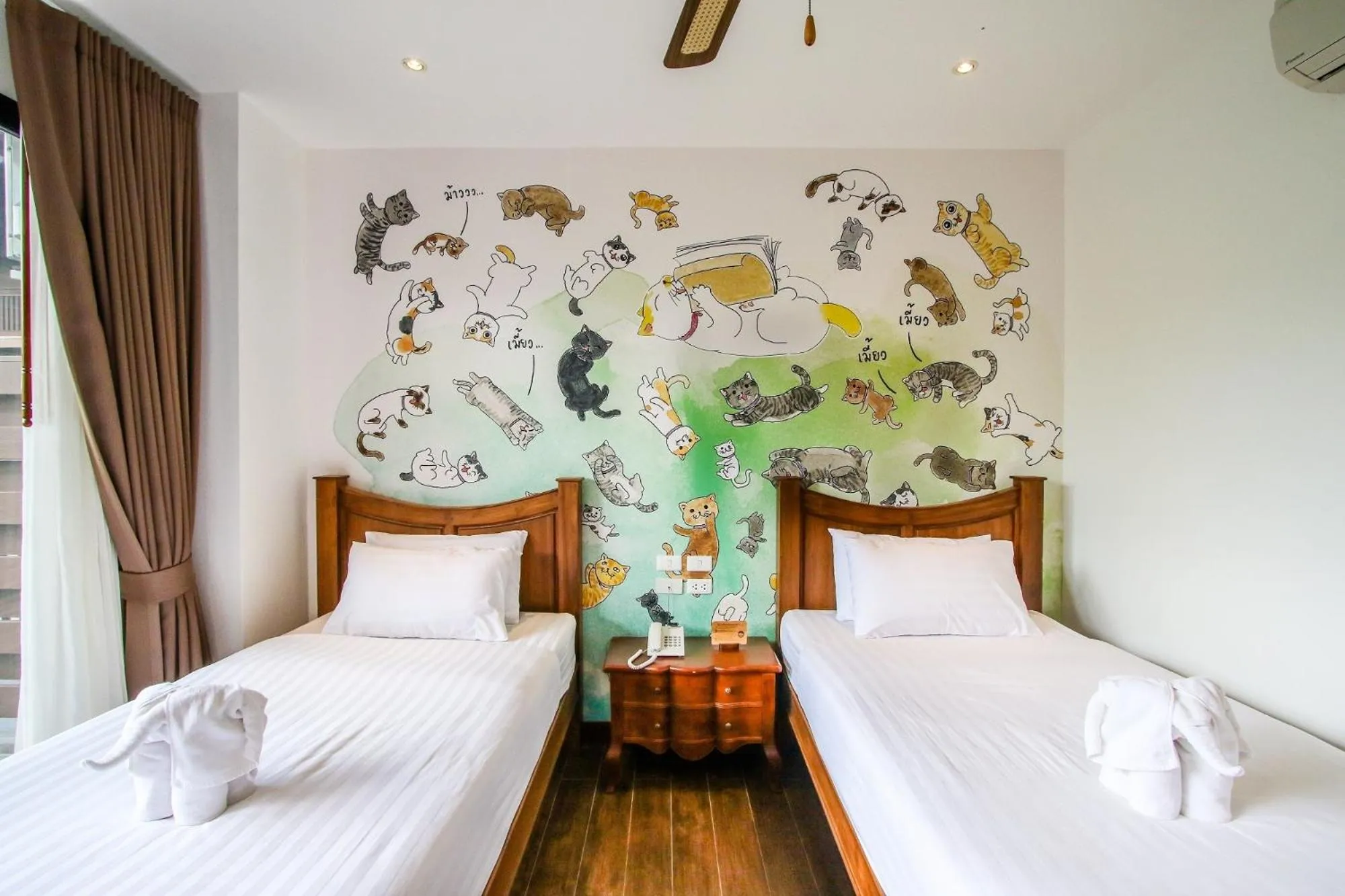 Bed in Rain Tree Khao Yai Hotel