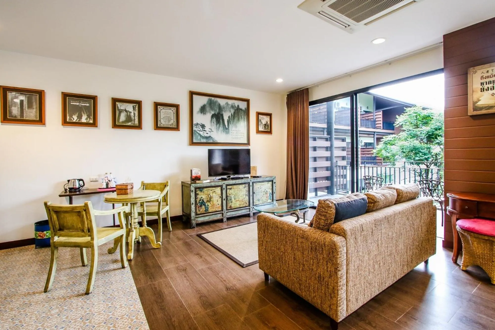 Seating area in Rain Tree Khao Yai Hotel