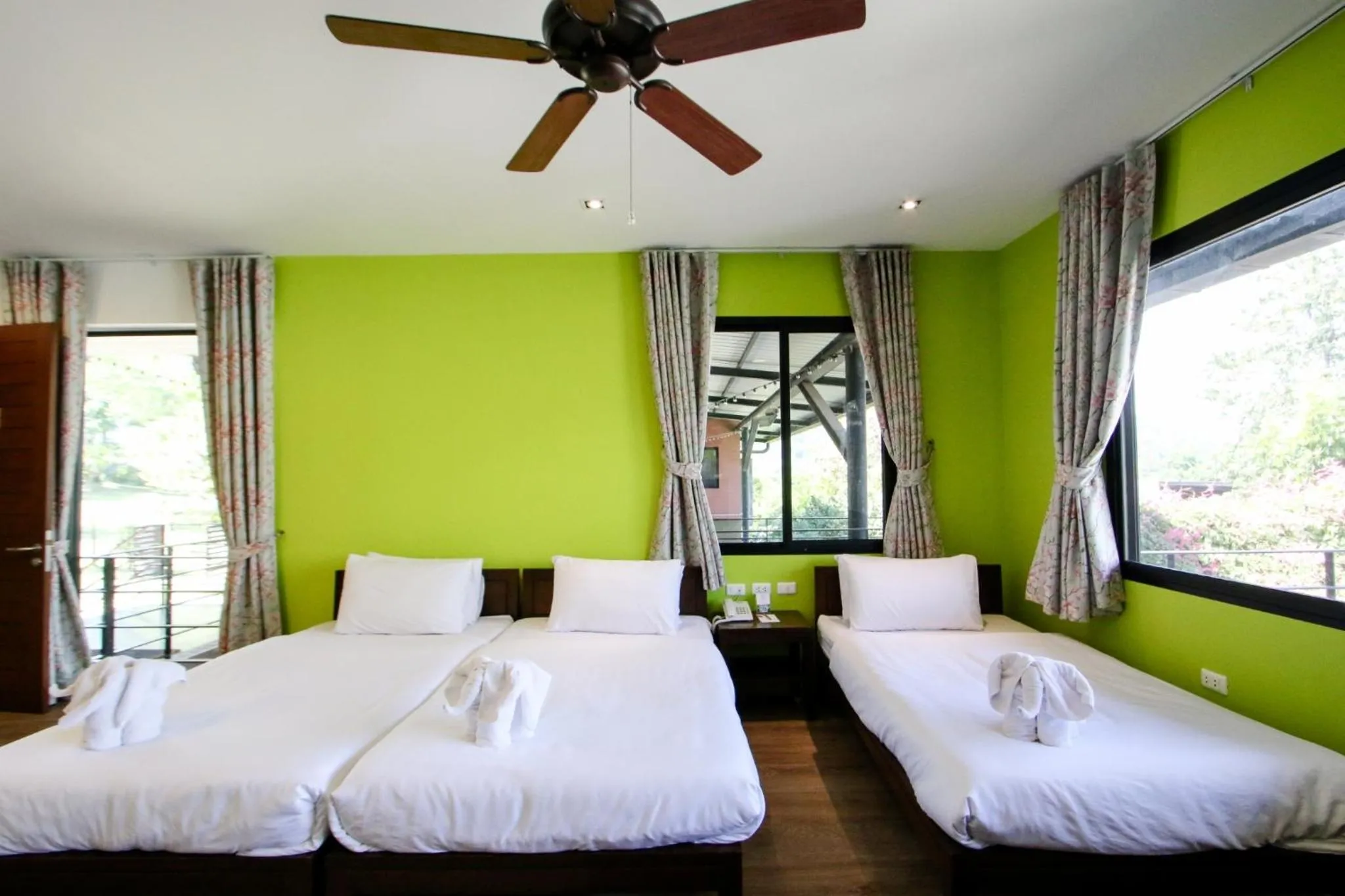 Bed in Rain Tree Khao Yai Hotel