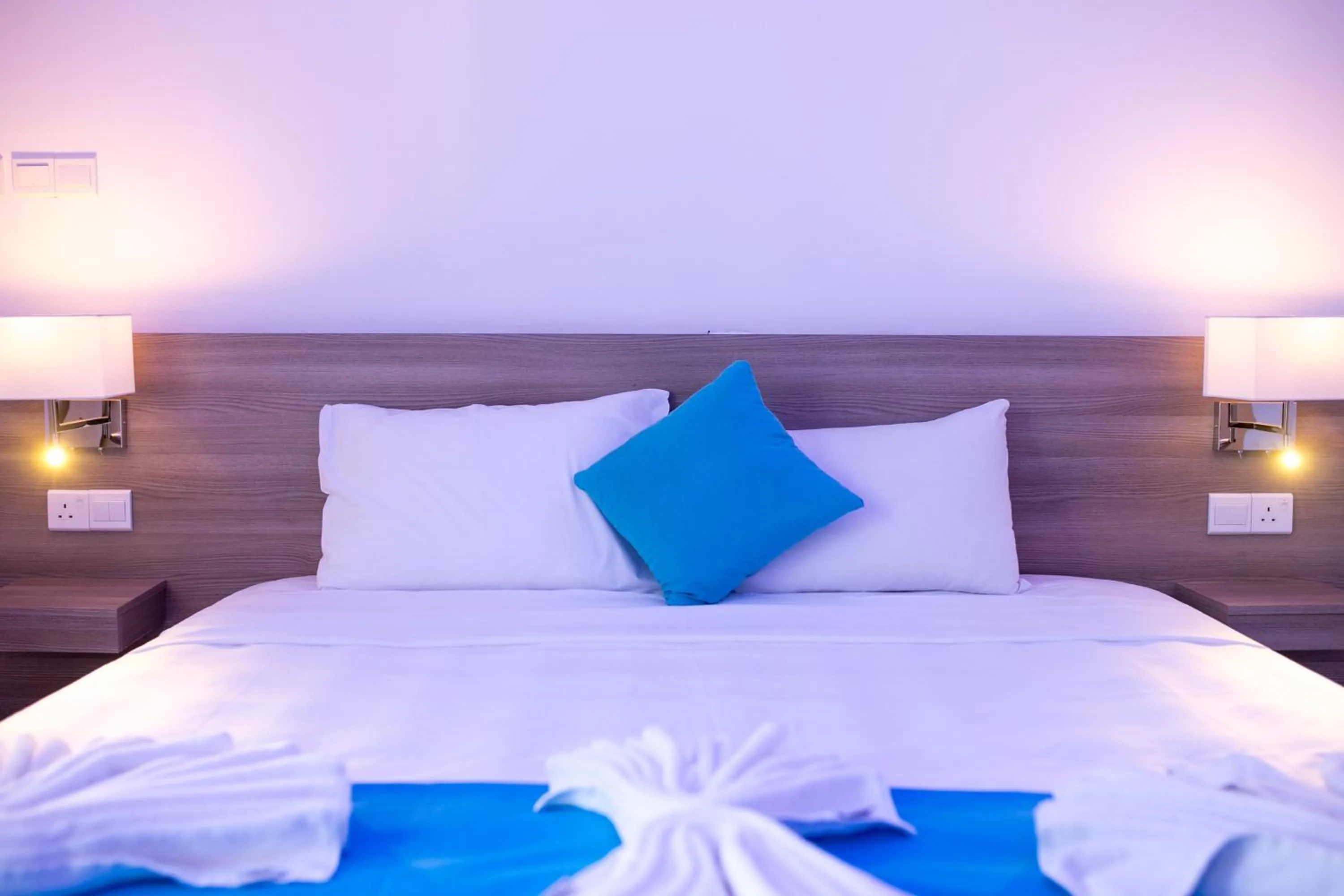 Bed in Flora Maria Hotel