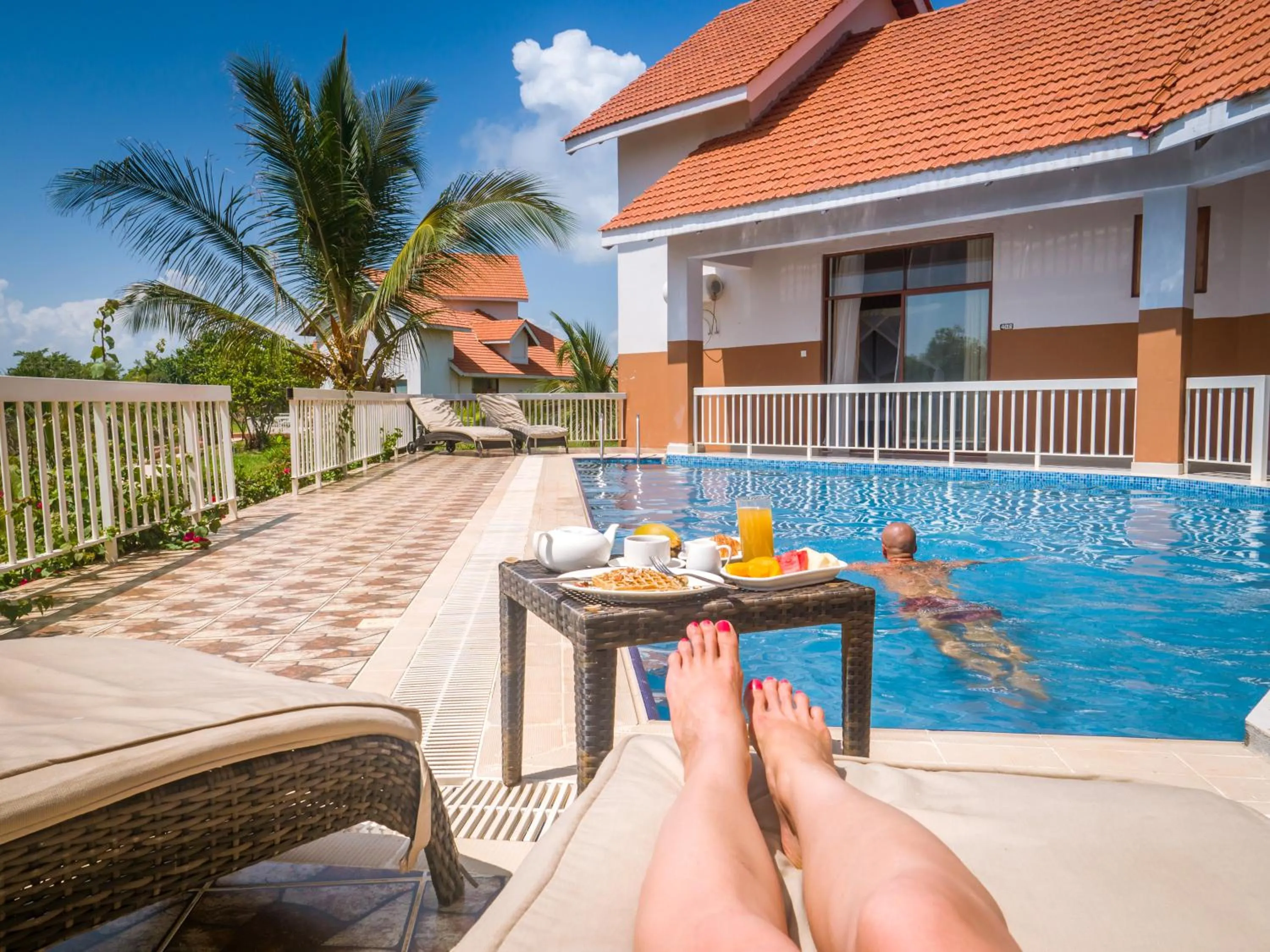 Swimming pool in Azao Resort & Spa