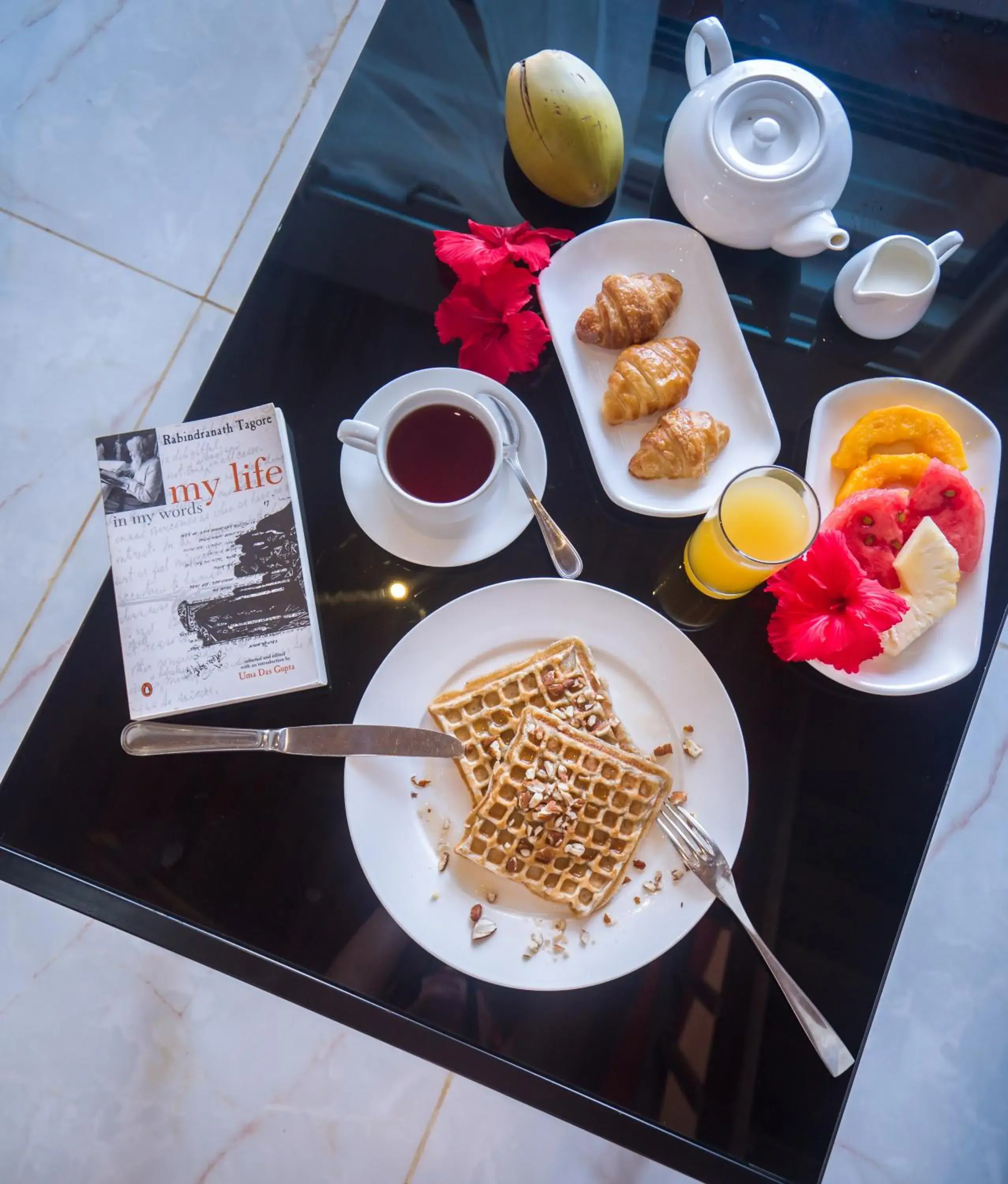 Continental breakfast in Azao Resort & Spa Continental breakfast in Azao Resort & Spa
