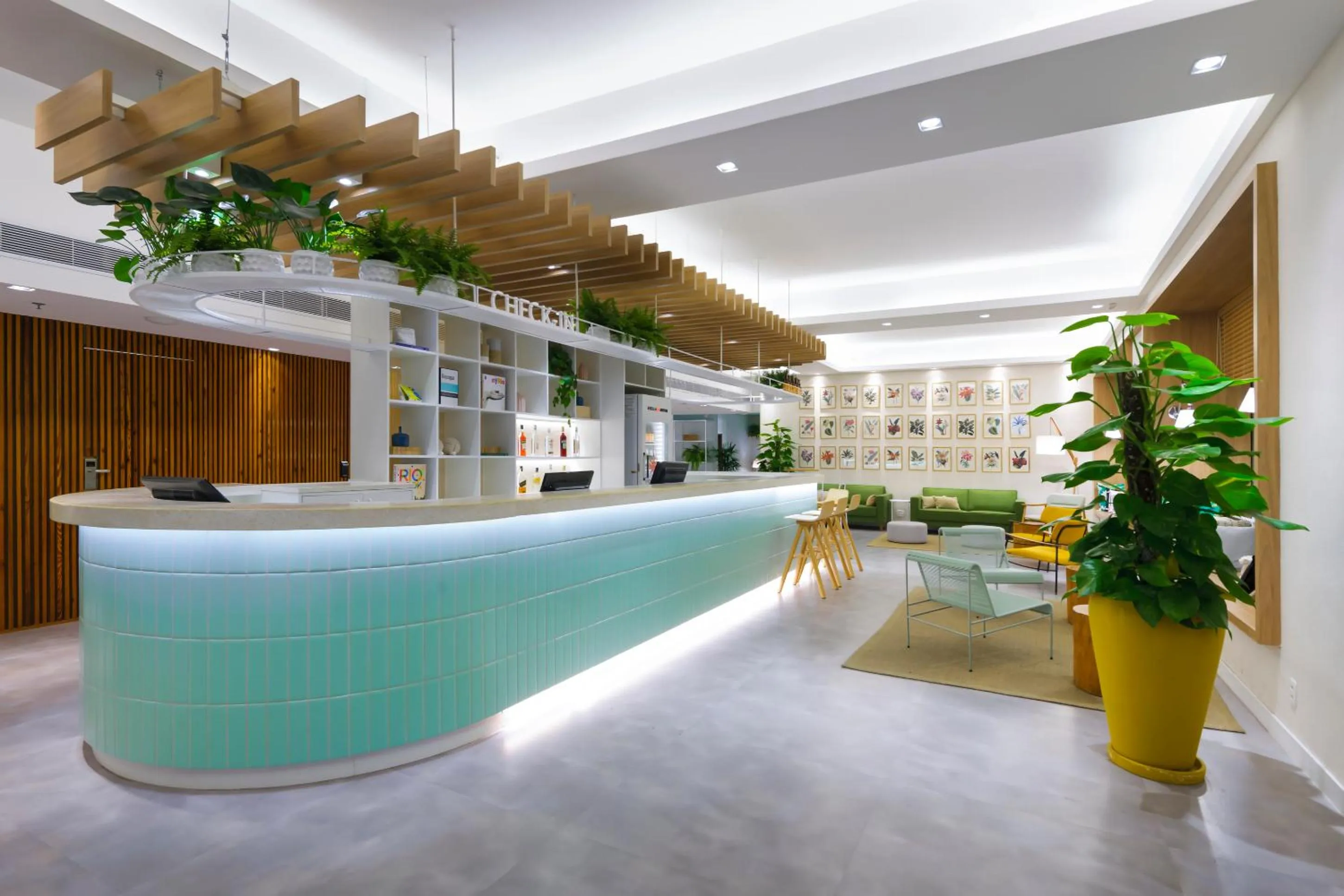 Lobby or reception in B&B HOTEL Rio Copacabana Forte