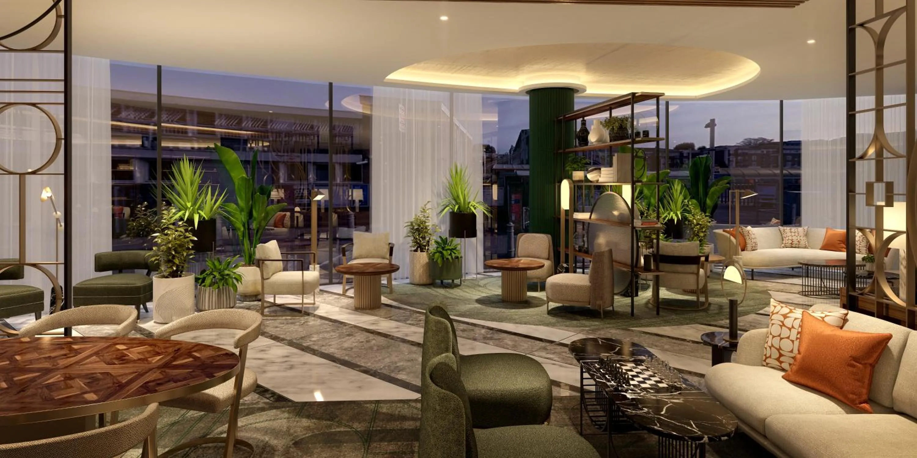 Lobby or reception in Hyatt Regency London Olympia