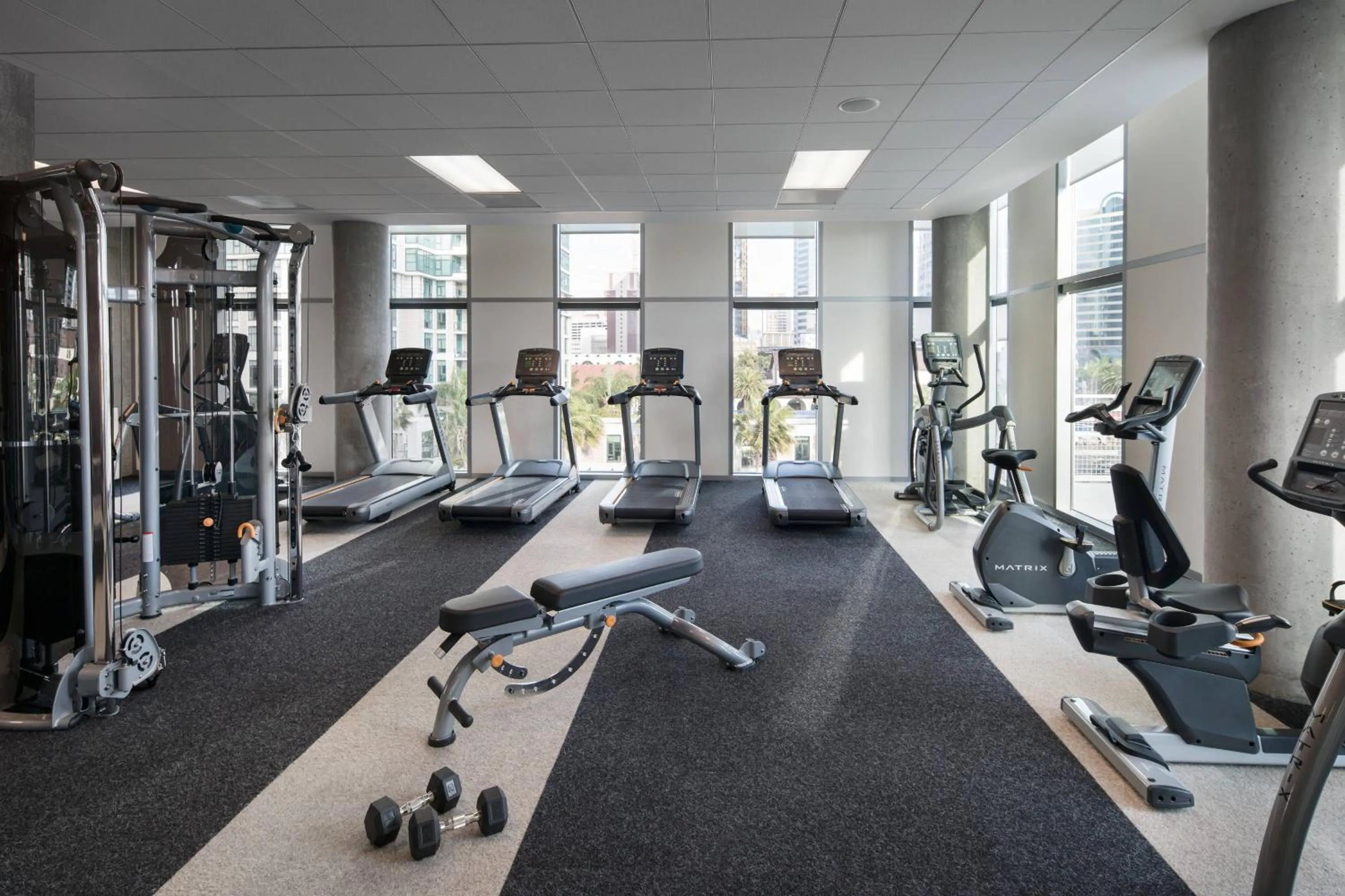 Fitness centre/facilities in SpringHill Suites by Marriott San Diego Downtown/Bayfront