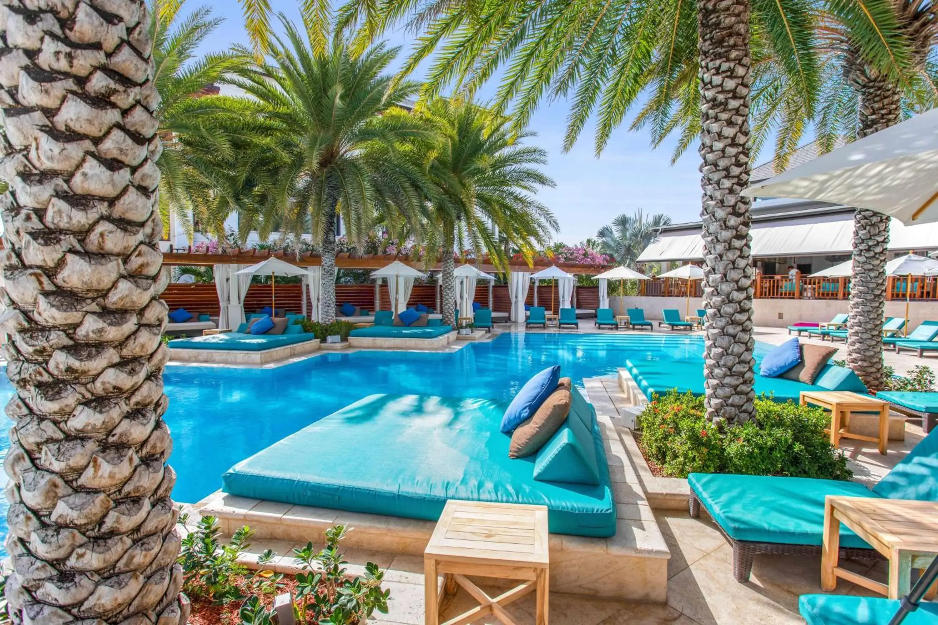 Pool view in Zemi Beach House, LXR Hotels & Resorts Pool view in Zemi Beach House, LXR Hotels & Resorts