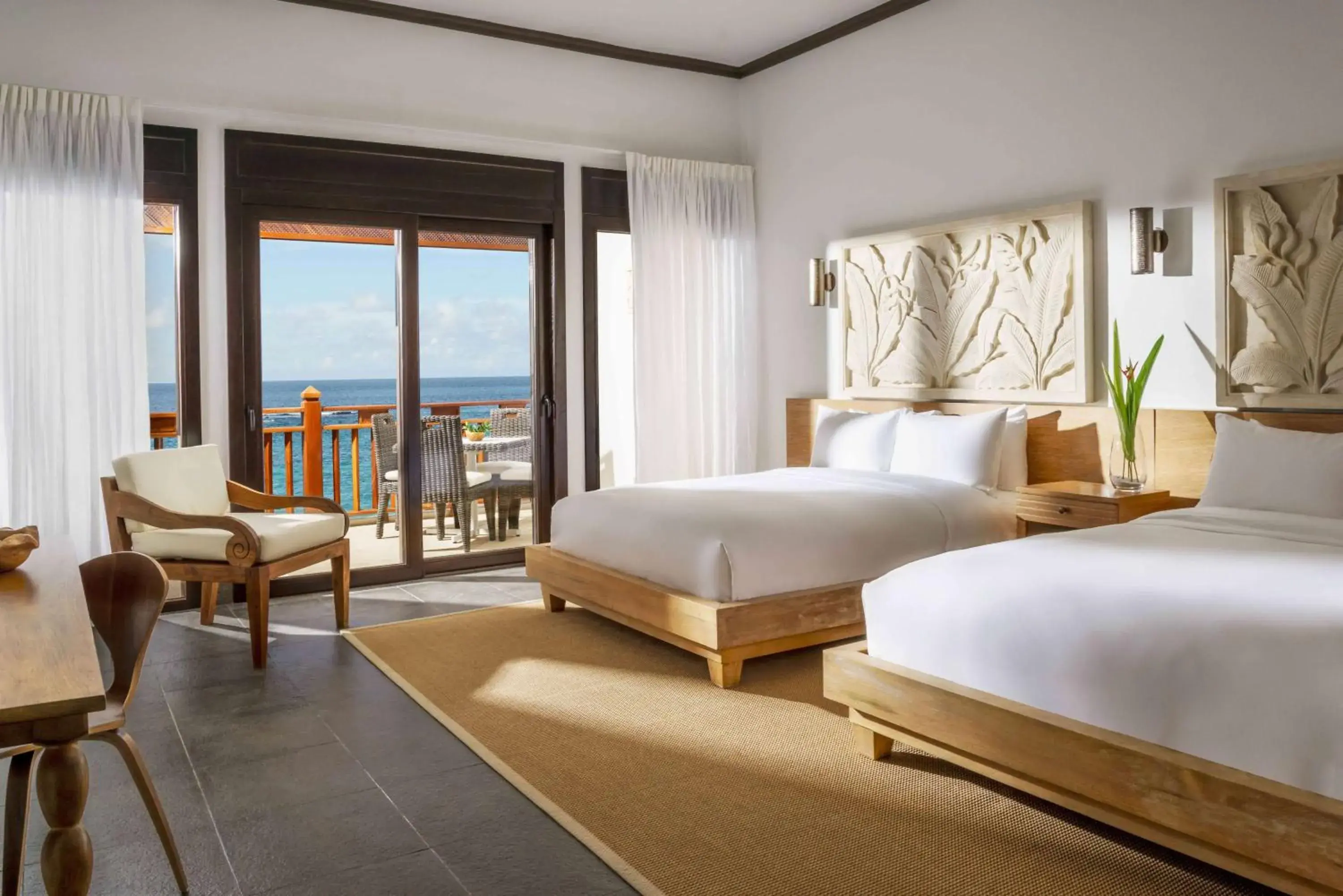 Queen Room with Two Queen Beds, Balcony and Ocean View in Zemi Beach House, LXR Hotels & Resorts Queen Room with Two Queen Beds, Balcony and Ocean View in Zemi Beach House, LXR Hotels & Resorts