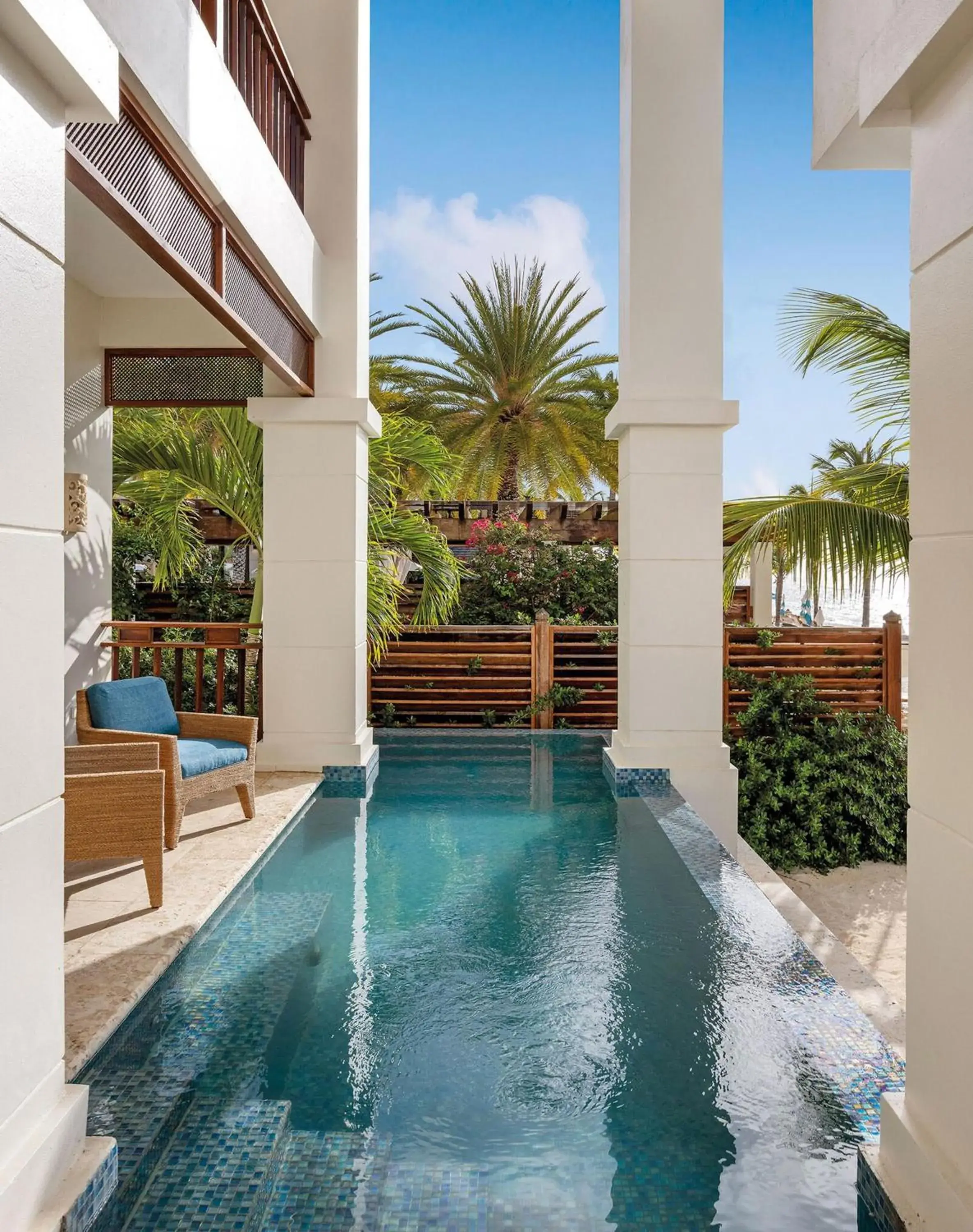 Pool view in Zemi Beach House, LXR Hotels & Resorts Pool view in Zemi Beach House, LXR Hotels & Resorts