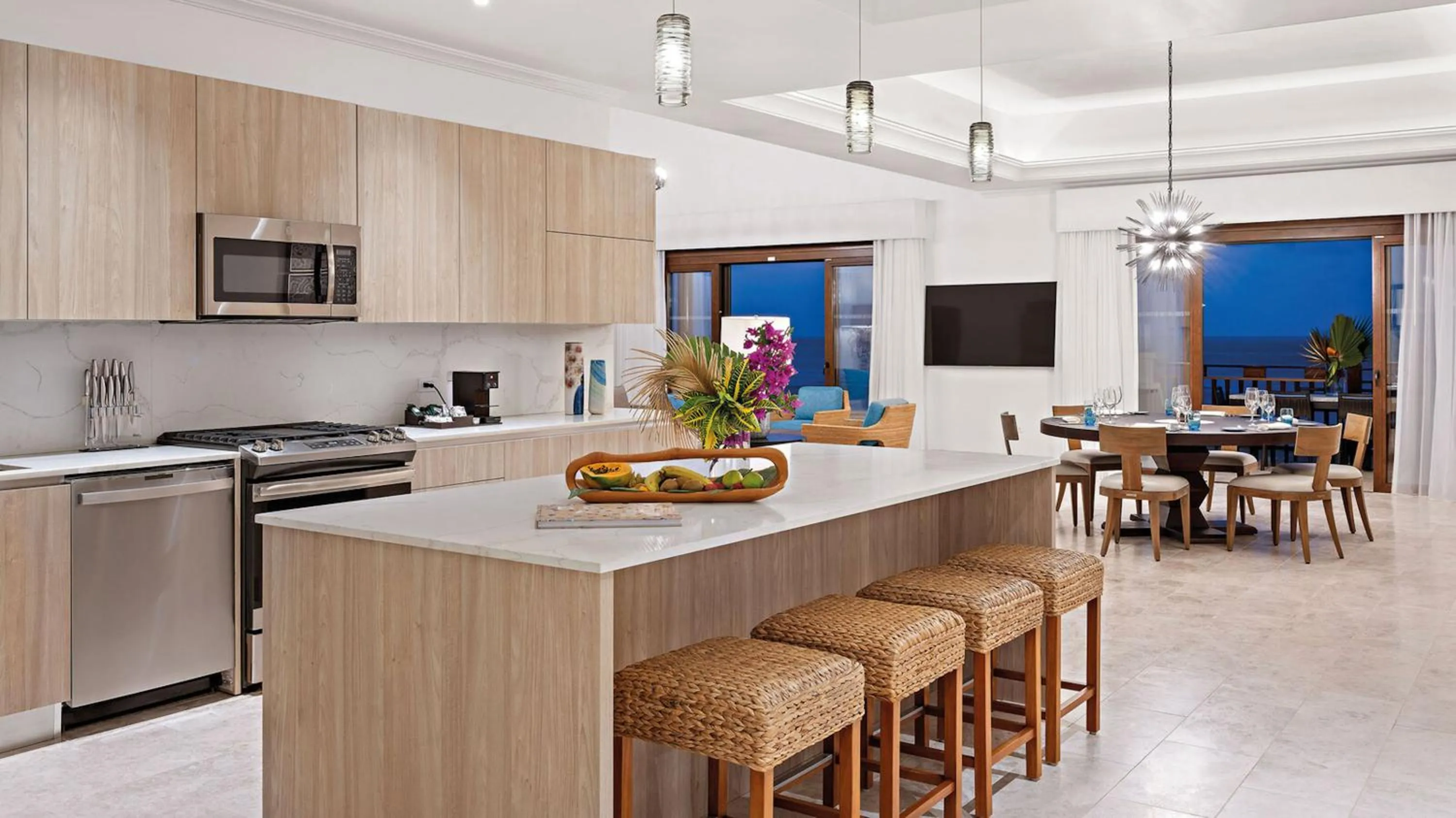 kitchen in Zemi Beach House, LXR Hotels & Resorts