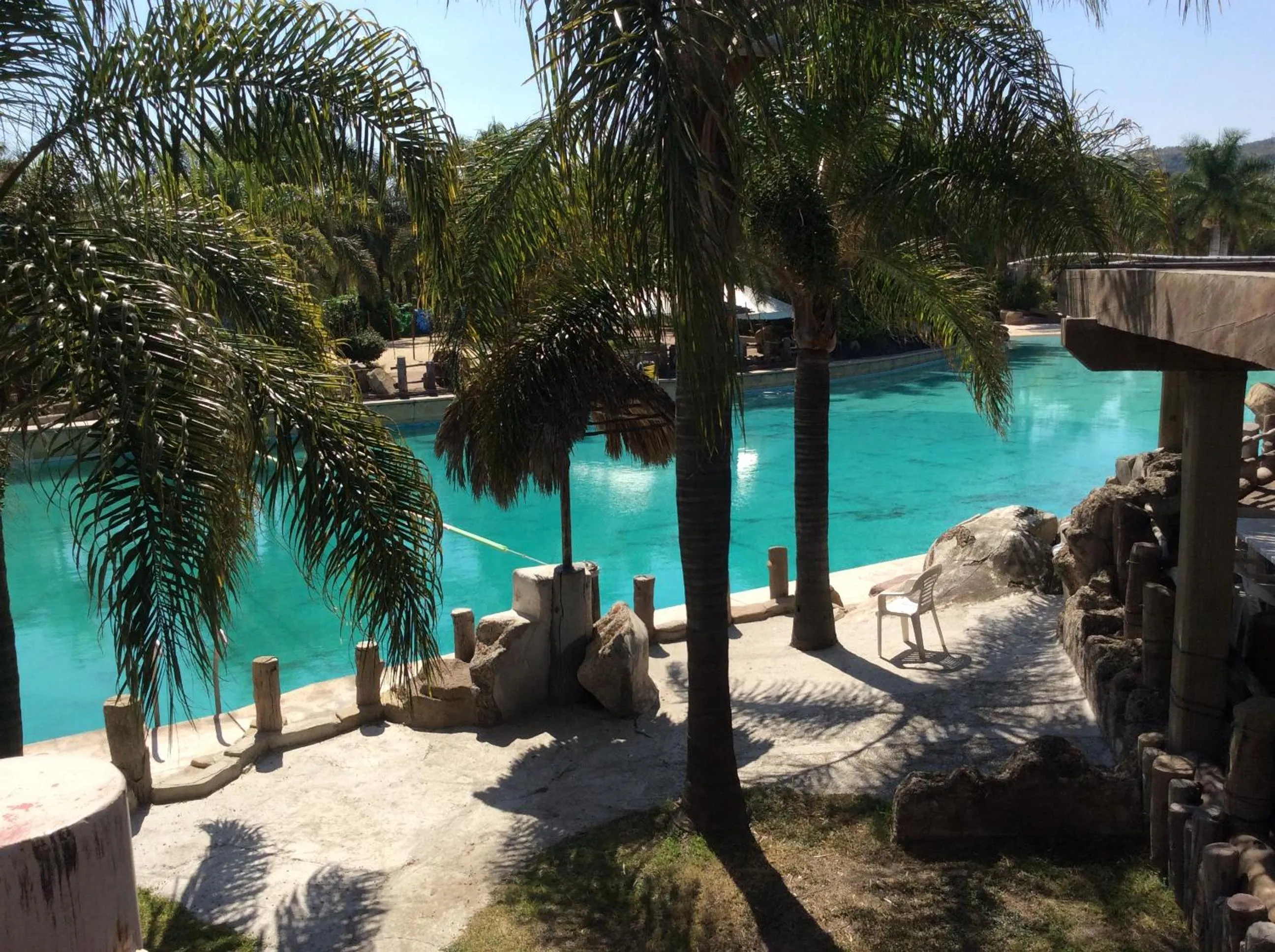 Swimming pool in Hotel Y Parque Acuático La Caldera