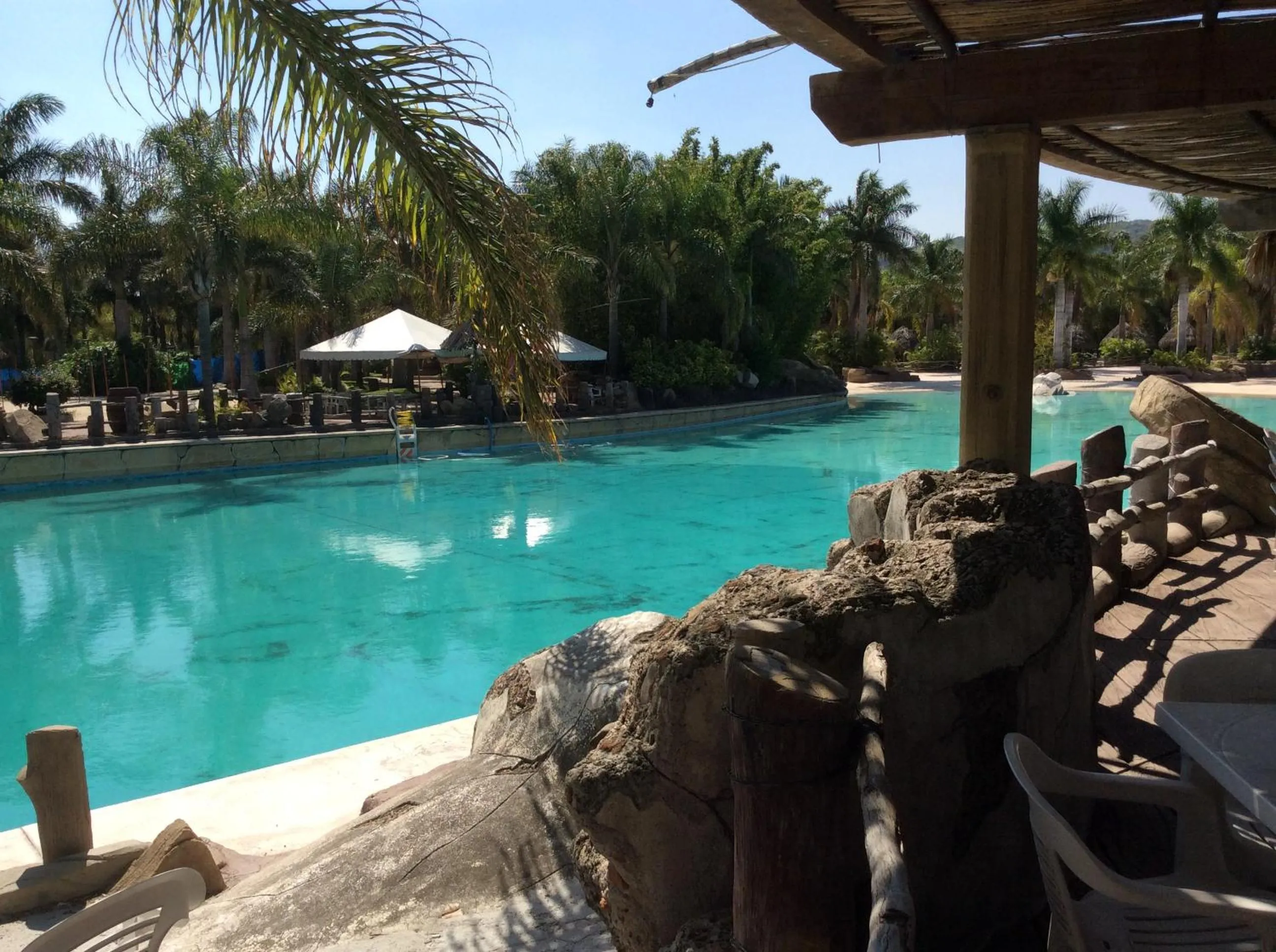 Swimming pool in Hotel Y Parque Acuático La Caldera