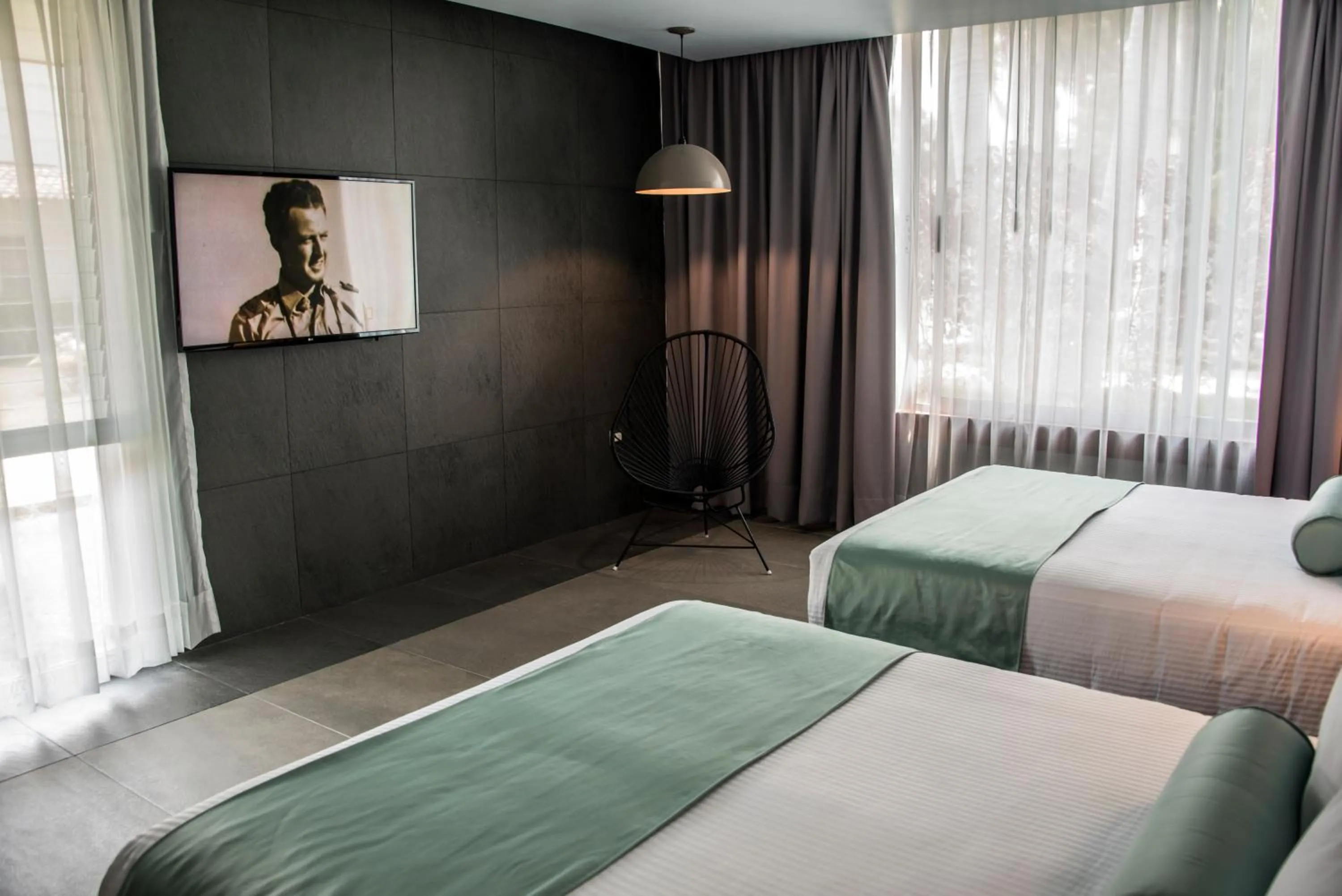 Bed in Hotel Y Parque Acuático La Caldera