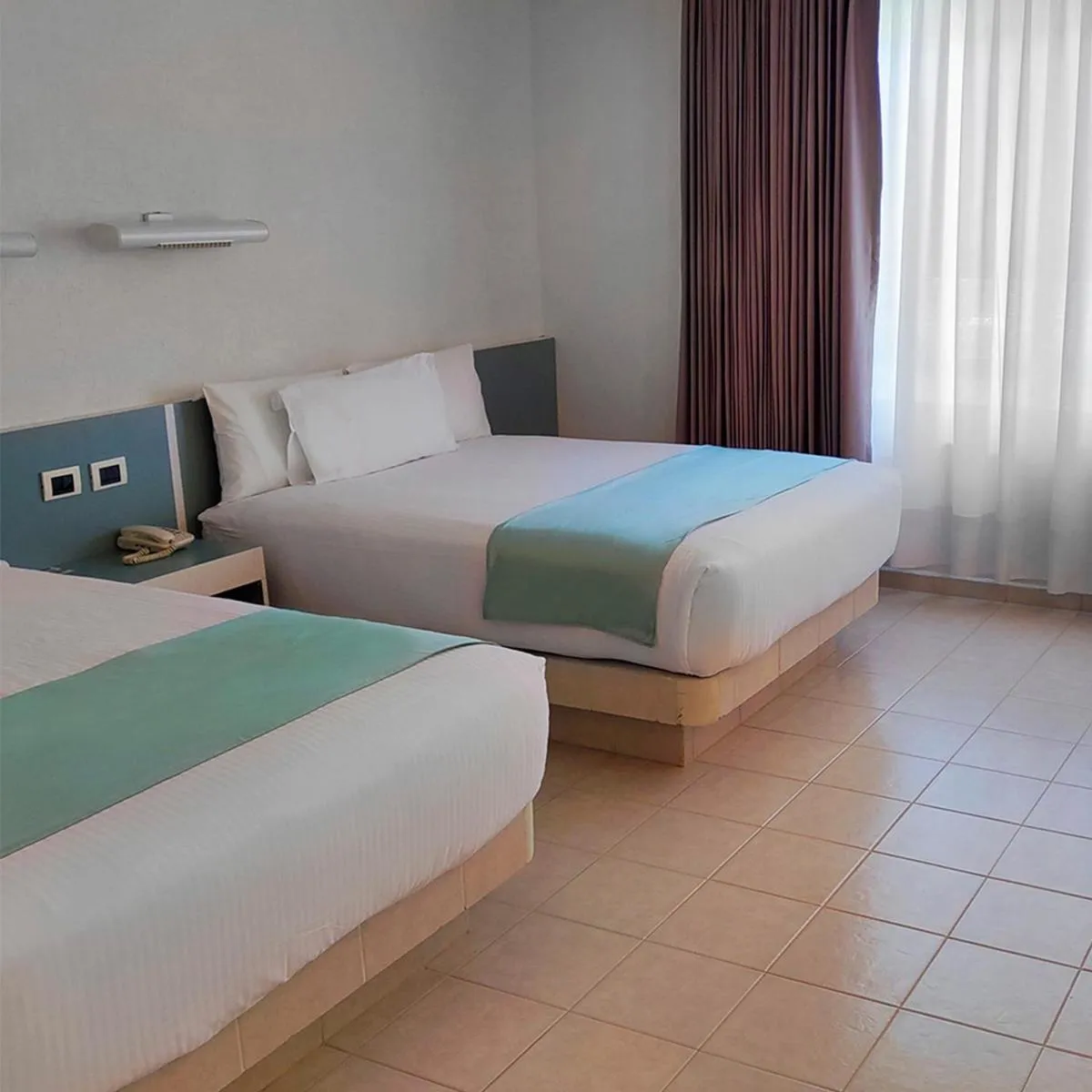 Bed in Hotel Y Parque Acuático La Caldera