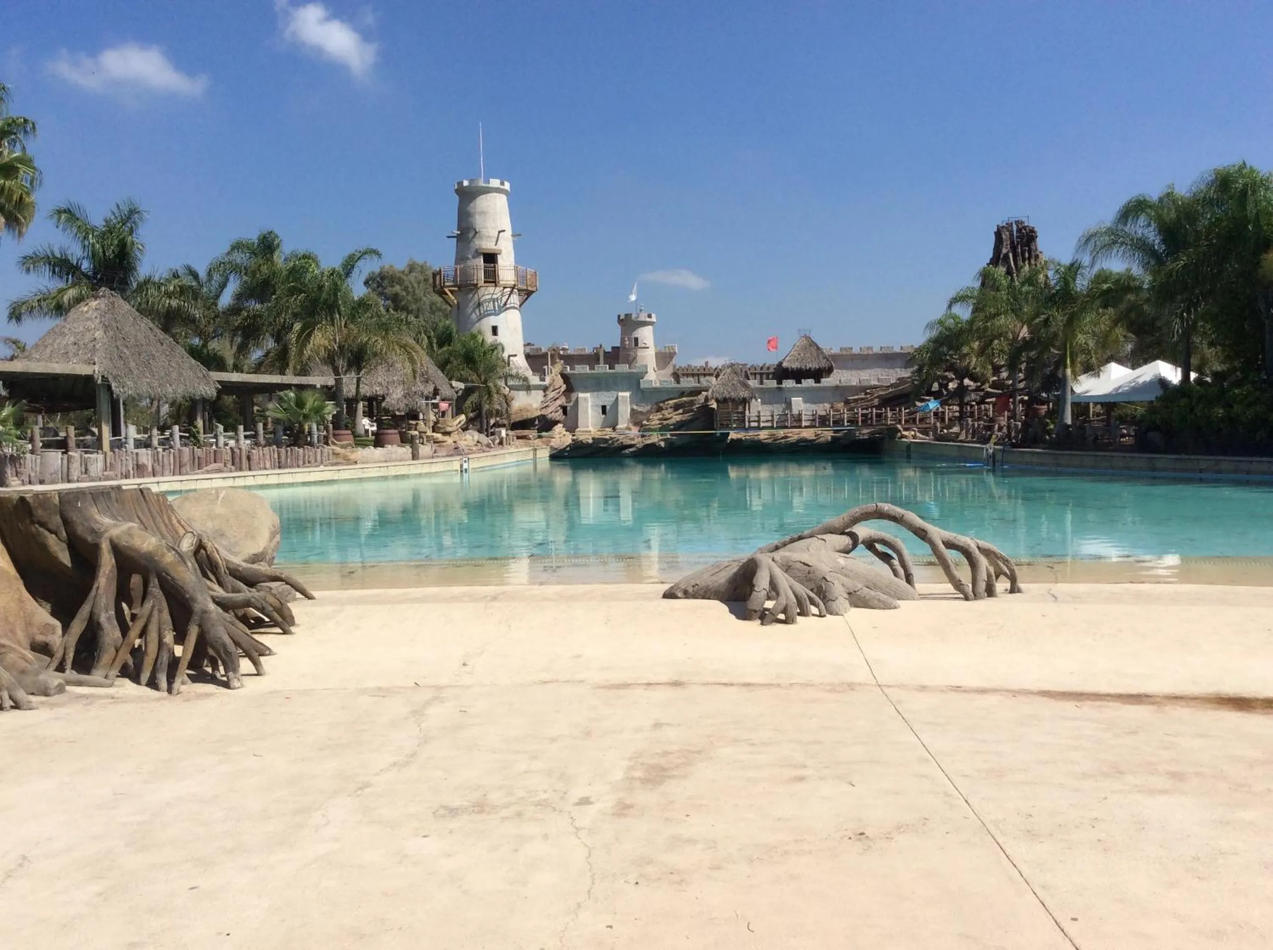 Swimming pool in Hotel Y Parque Acuático La Caldera