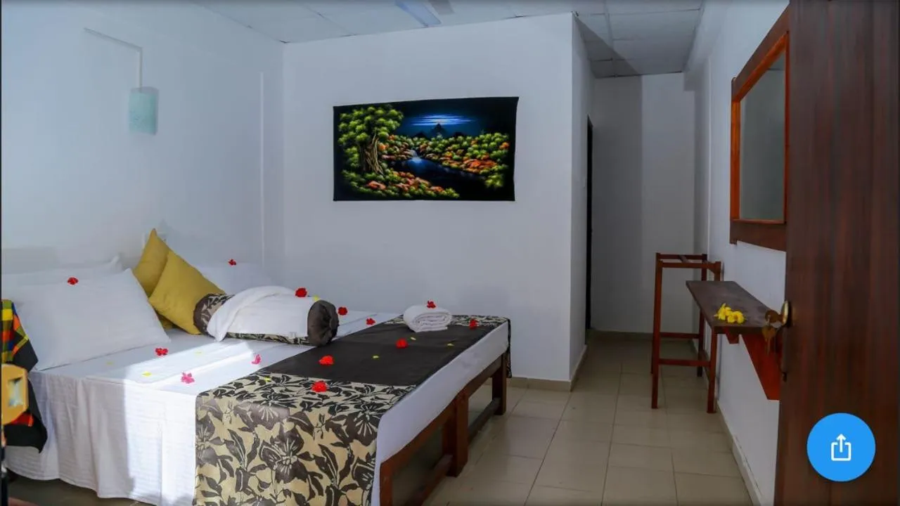 Bed in Hansa Surf Hotel