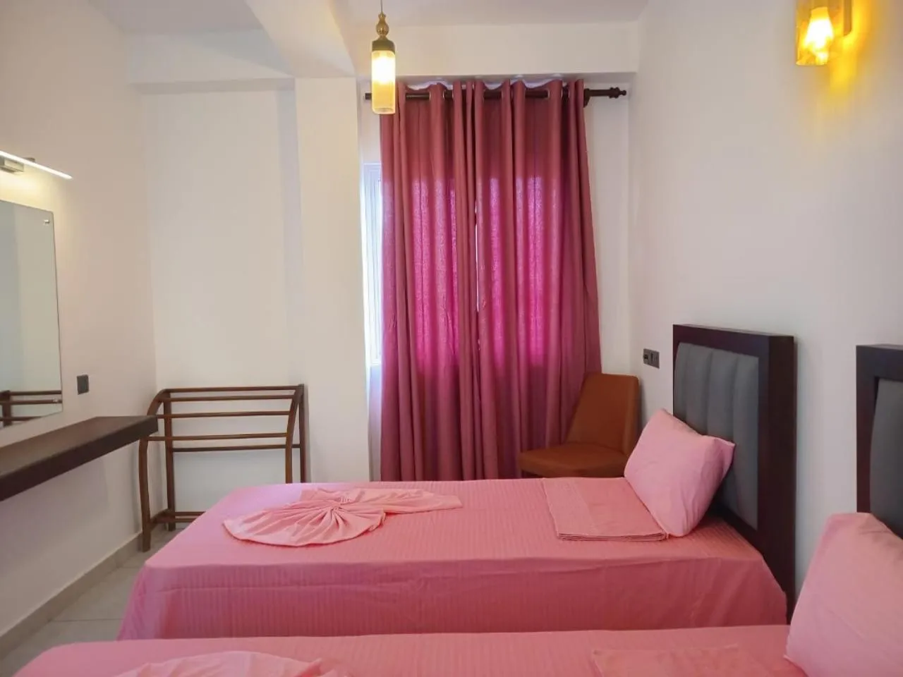 Bed in Hansa Surf Hotel