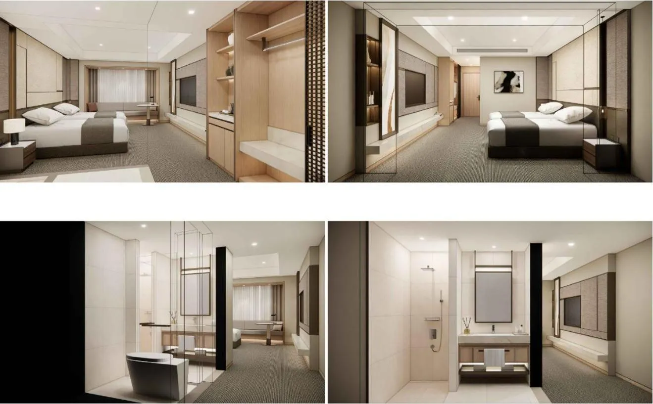 Bedroom, Bed in Grand Plaza Cheongju Hotel