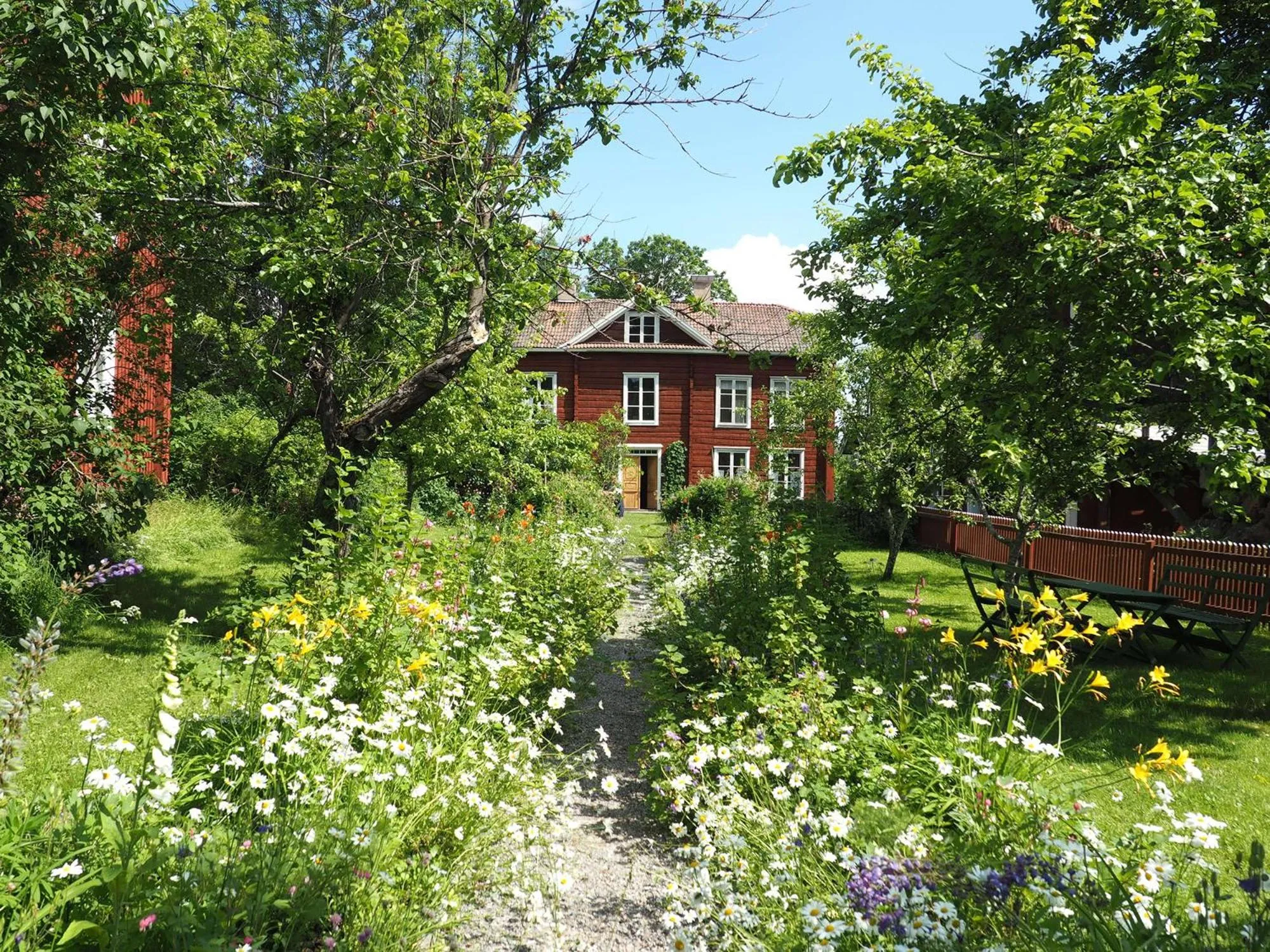 Garden in Hälsingegården Erik-Anders