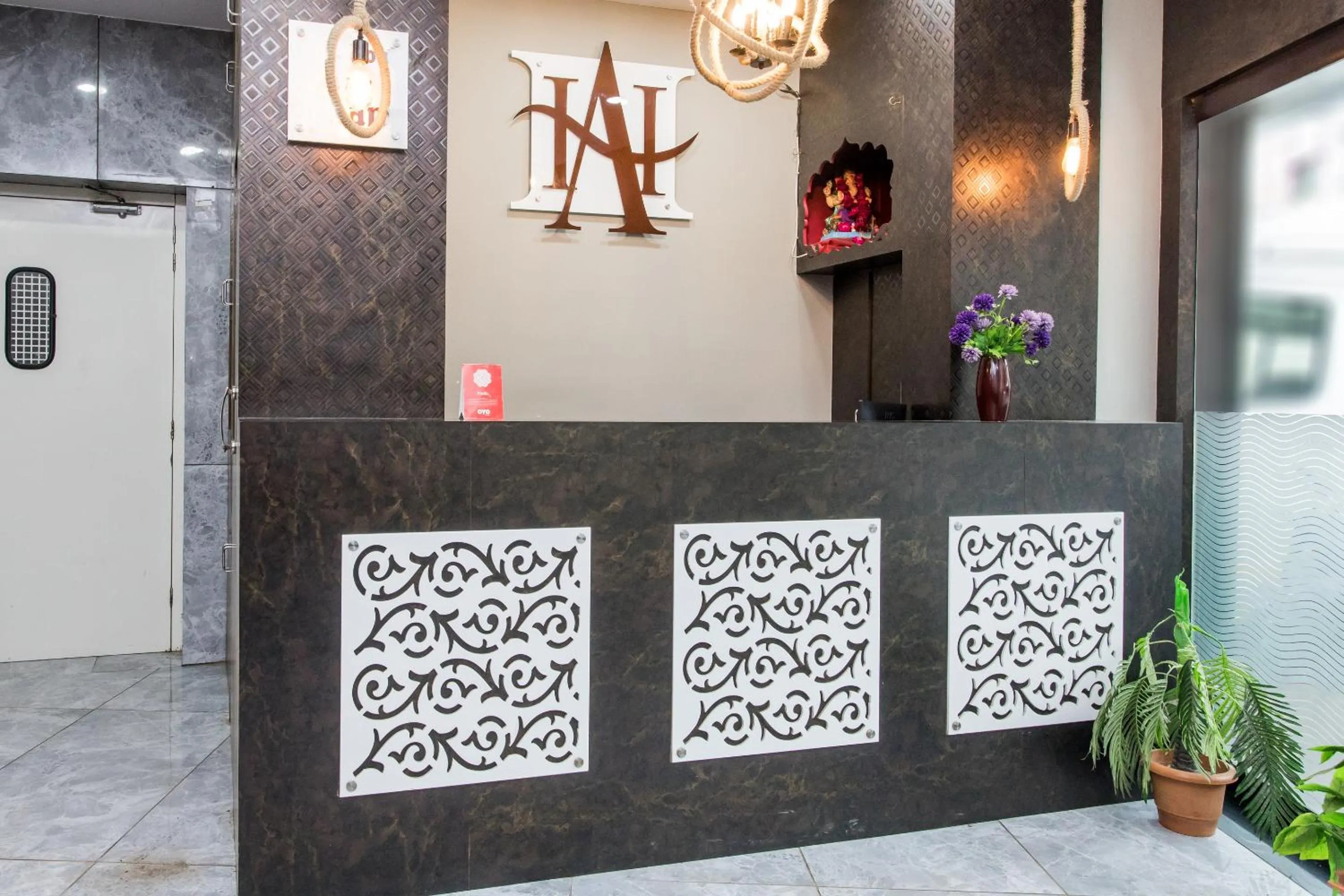 Lobby or reception in Hotel Ashoka Palace