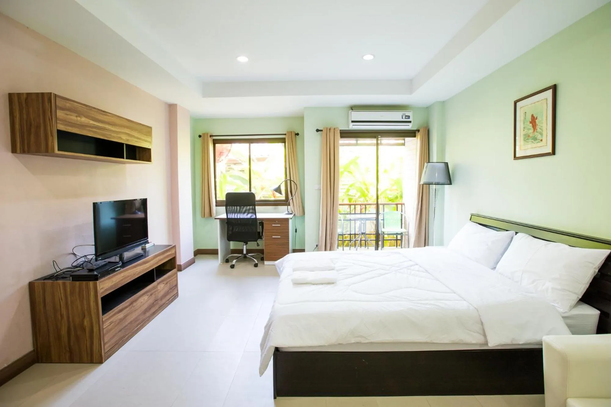 Bed in Banlanna Hotel Lampang
