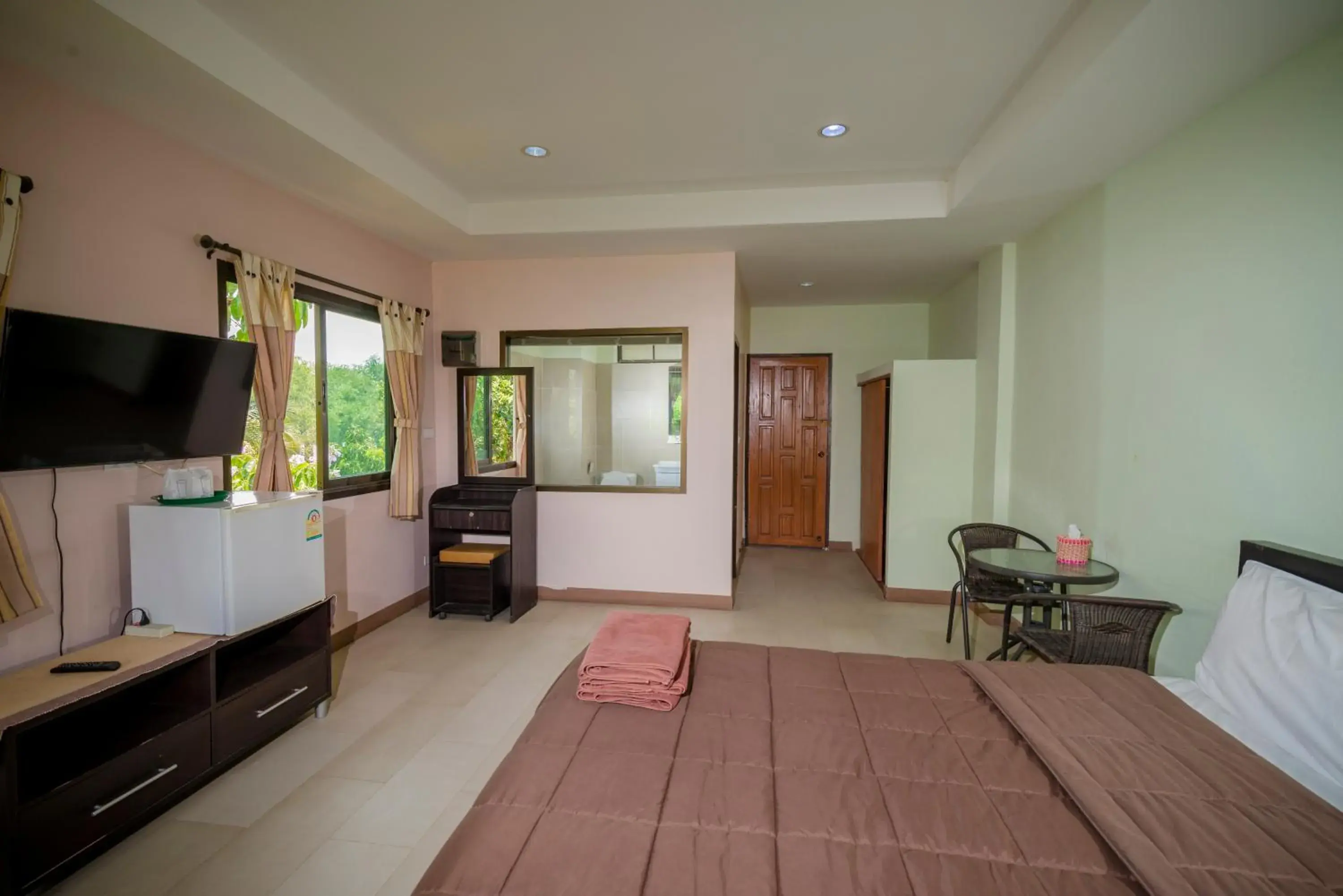 Bed in Banlanna Hotel Lampang Bed in Banlanna Hotel Lampang