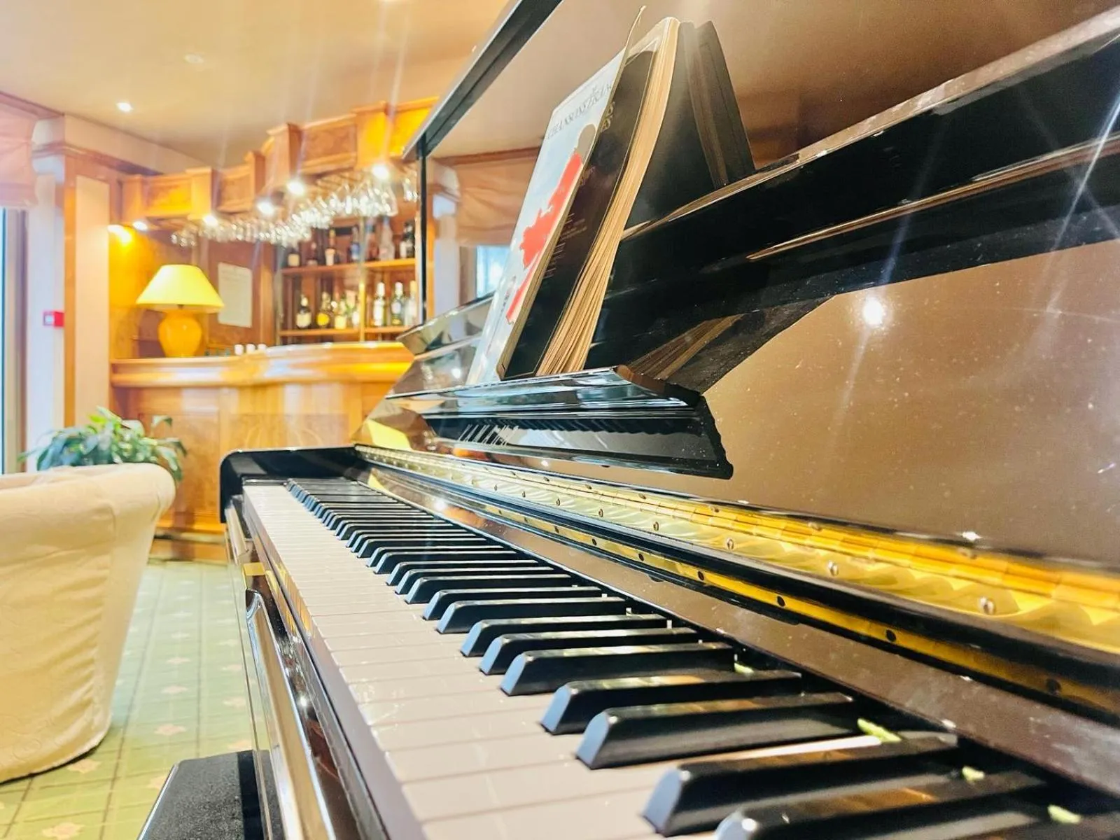 Lounge or bar in Logis Hôtel Le Rivage