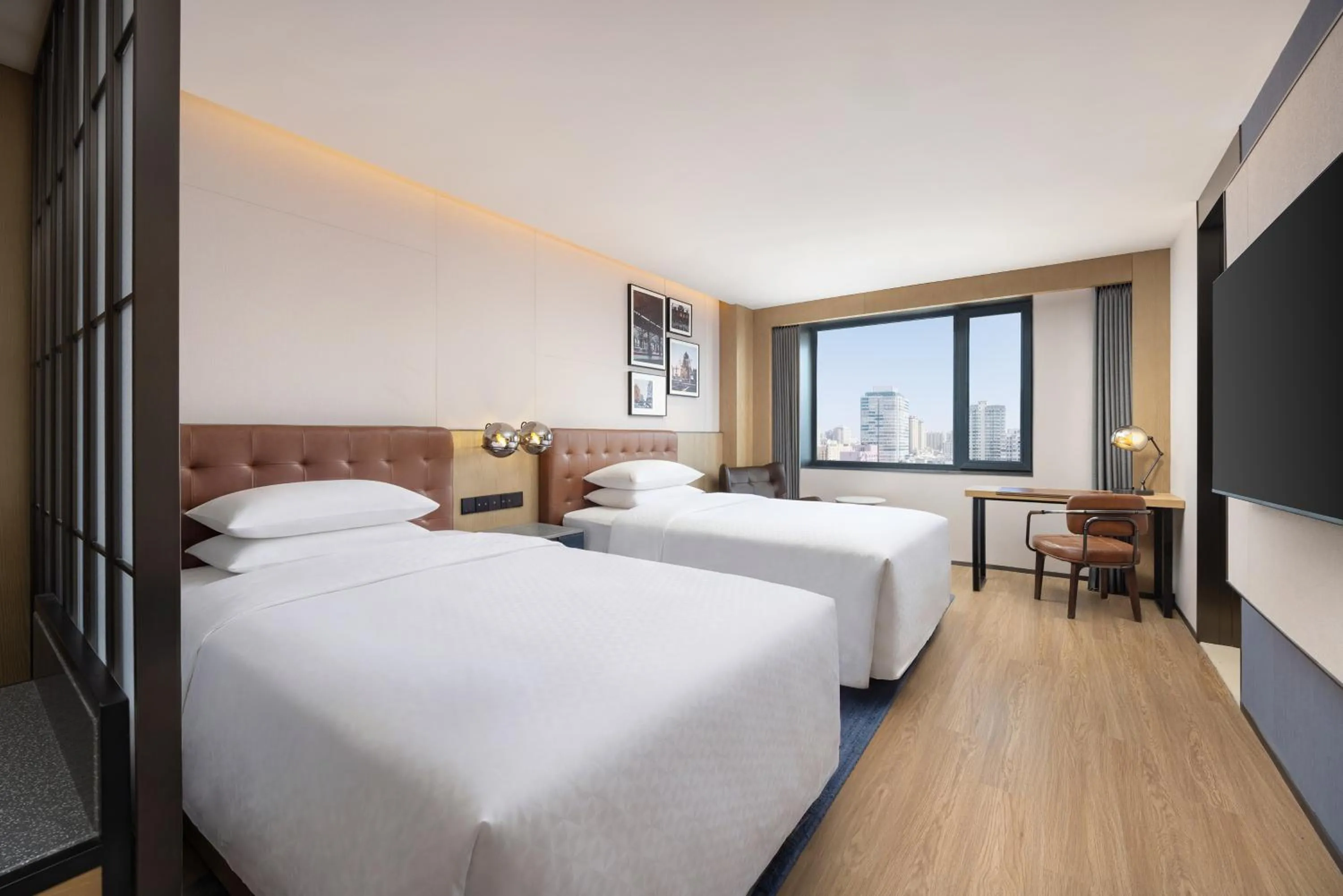Premier Double Room with Two Double Beds and City View in Four Points by Sheraton Harbin City Center