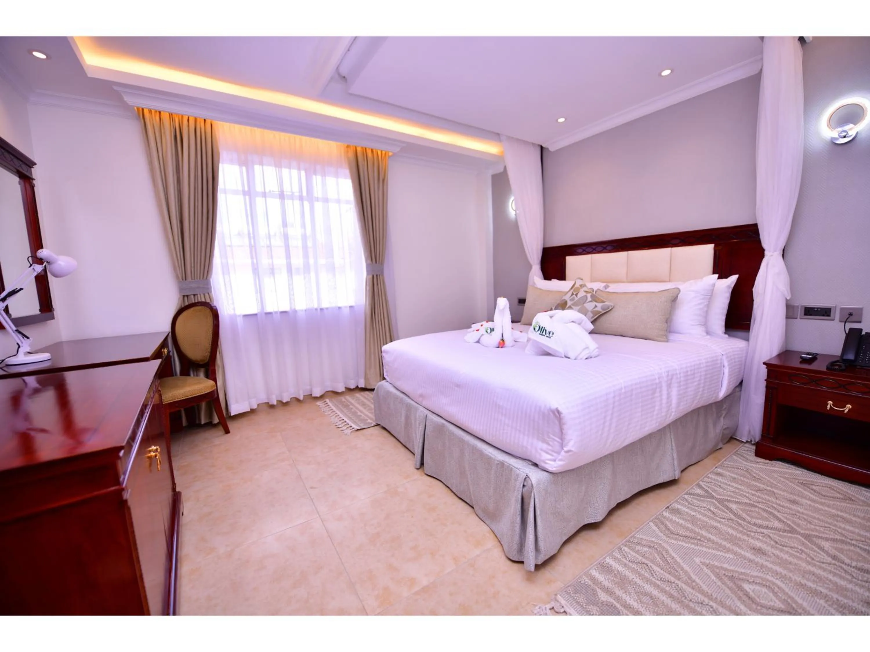 Bed in Olive Gardens Hotel Nairobi