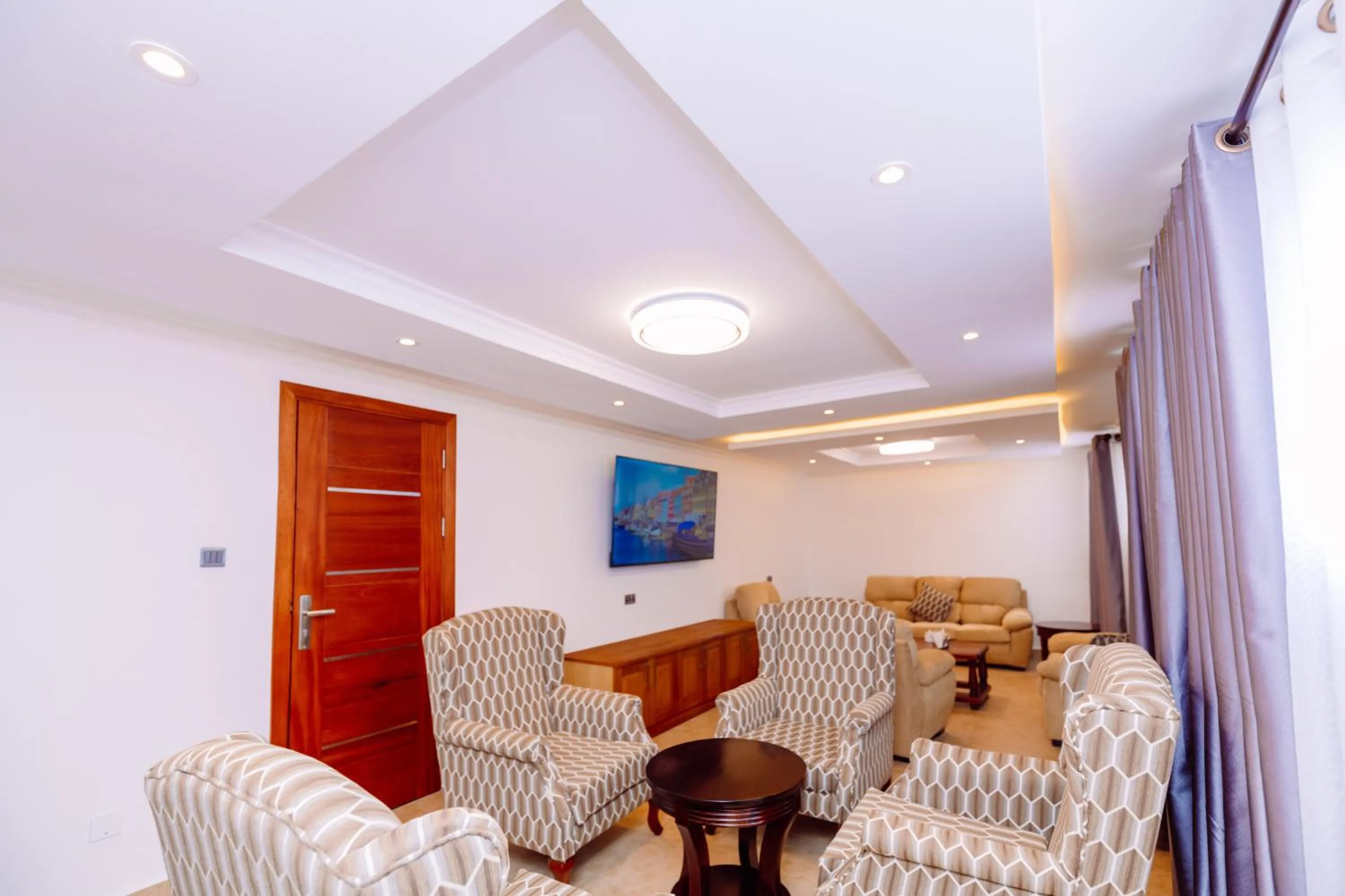 Seating area in Olive Gardens Hotel Nairobi