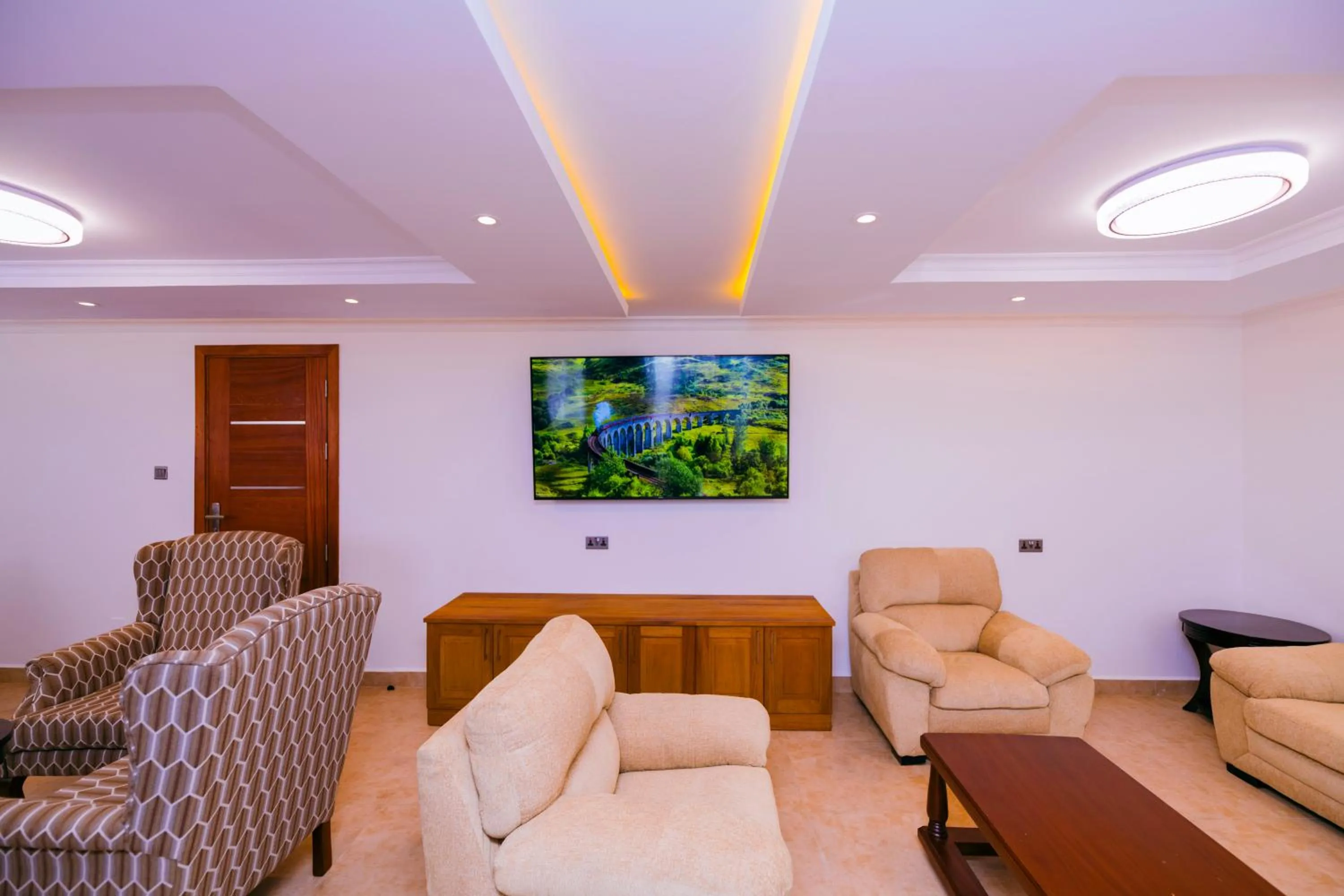 Seating area in Olive Gardens Hotel Nairobi