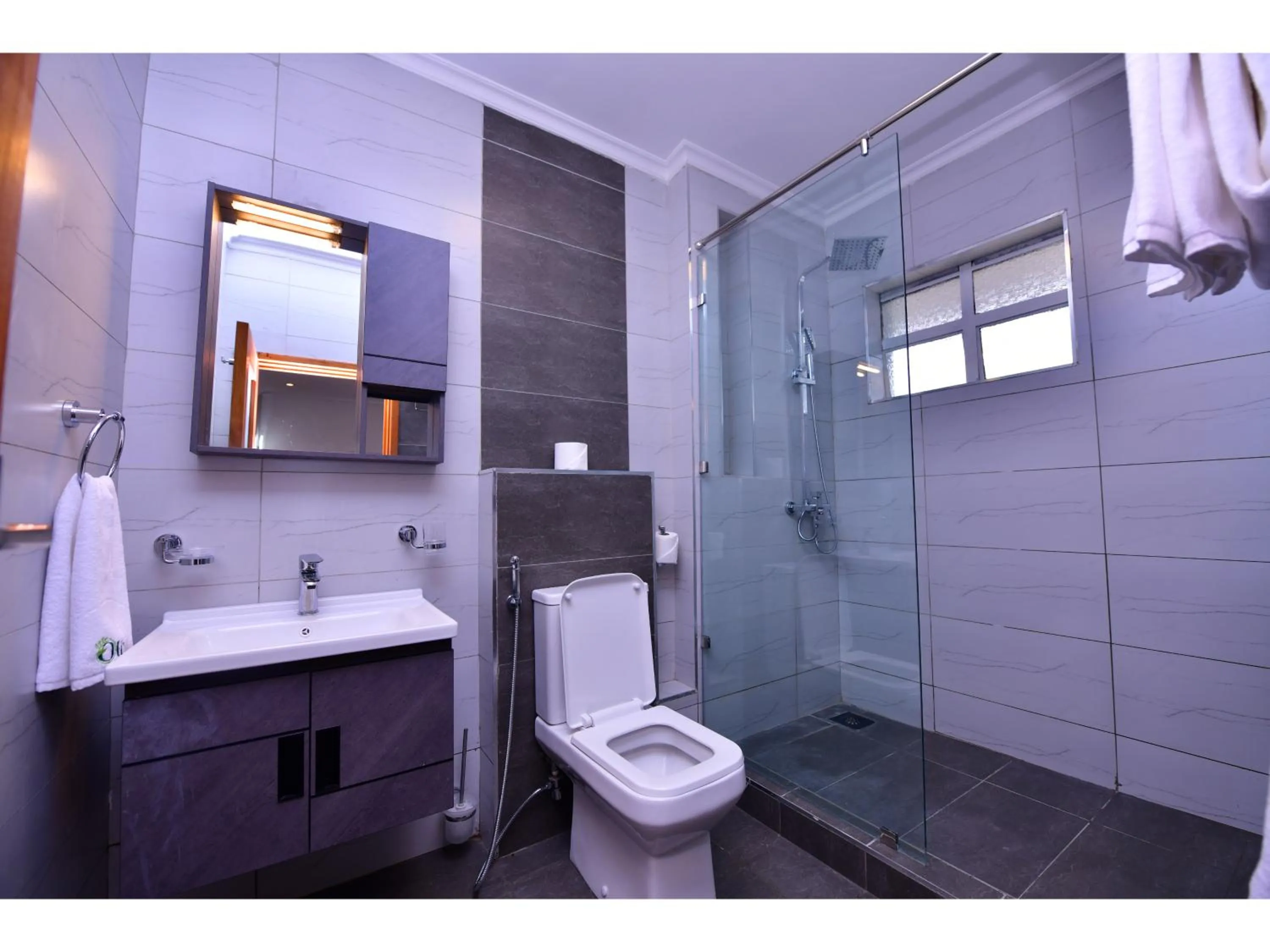 Shower in Olive Gardens Hotel Nairobi