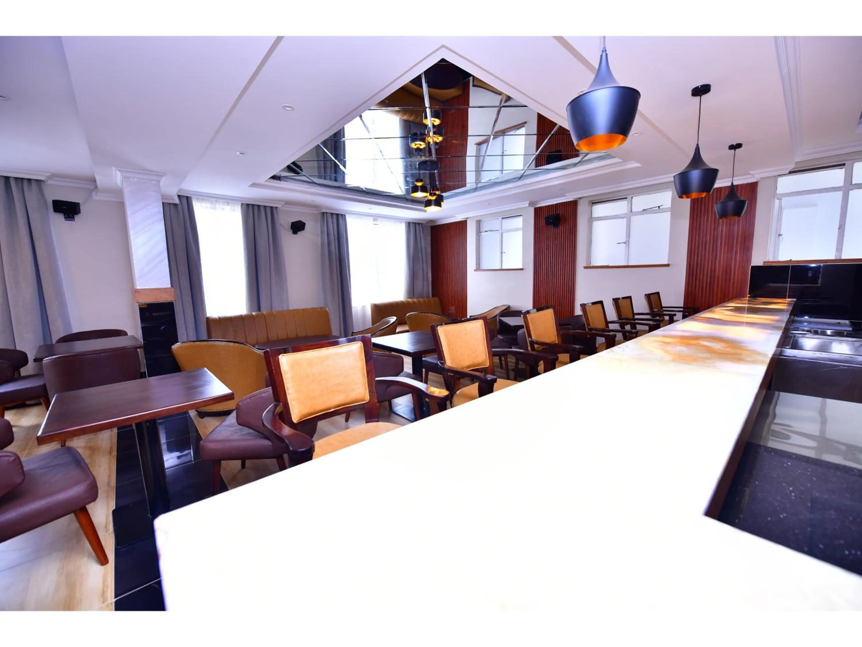 Seating area in Olive Gardens Hotel Nairobi