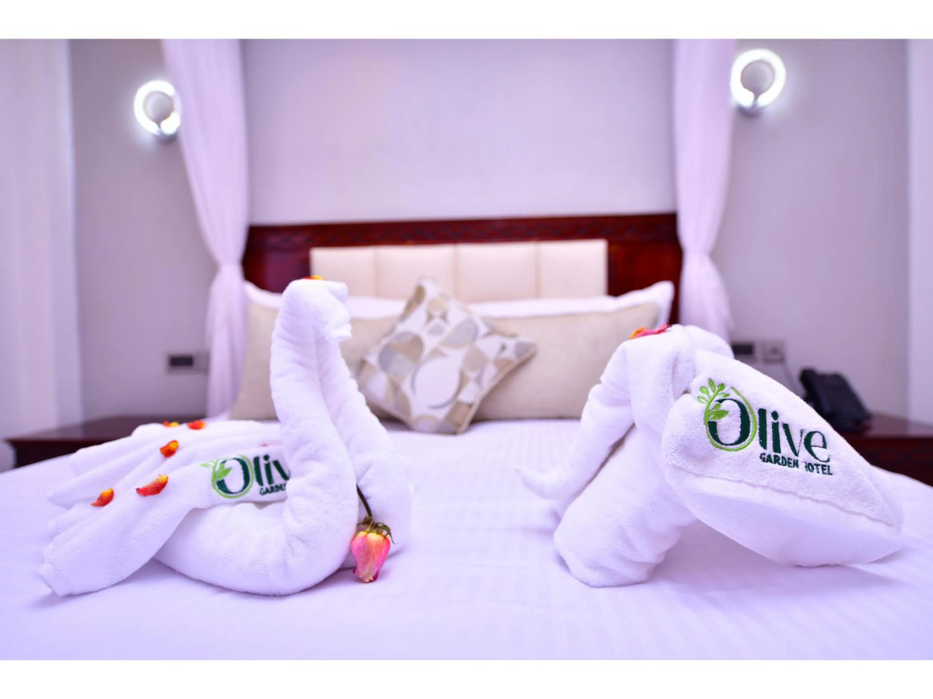 Bed in Olive Gardens Hotel Nairobi
